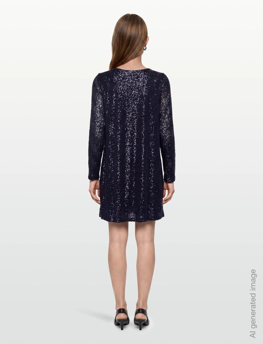 A-View - Alexi new dress - pailletkjoler - navy - 4