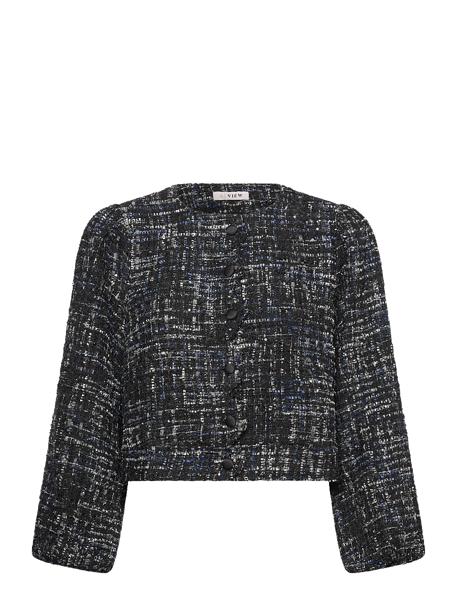 A-View - Cennet jacket - bouclé - 699 navy - 0