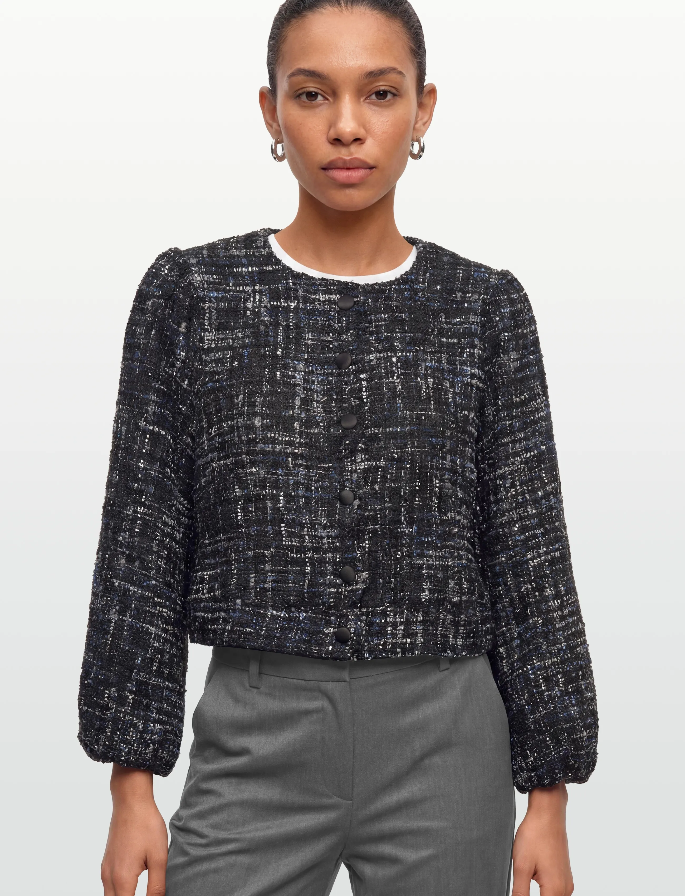 A-View - Cennet jacket - bouclés - 699 navy - 3
