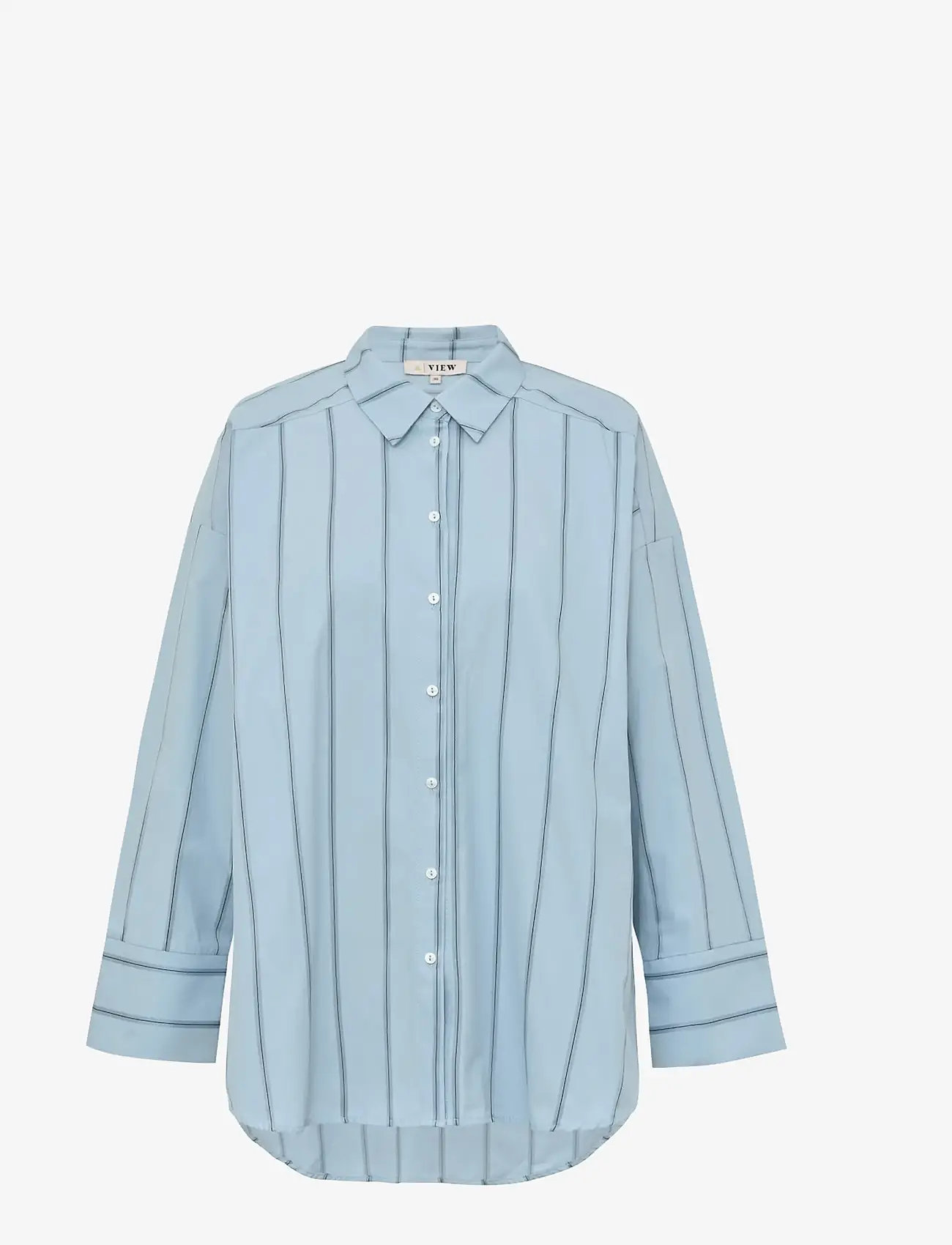 A-View - Magnolia stripe shirt - langärmlige hemden - 282 light blue - 0