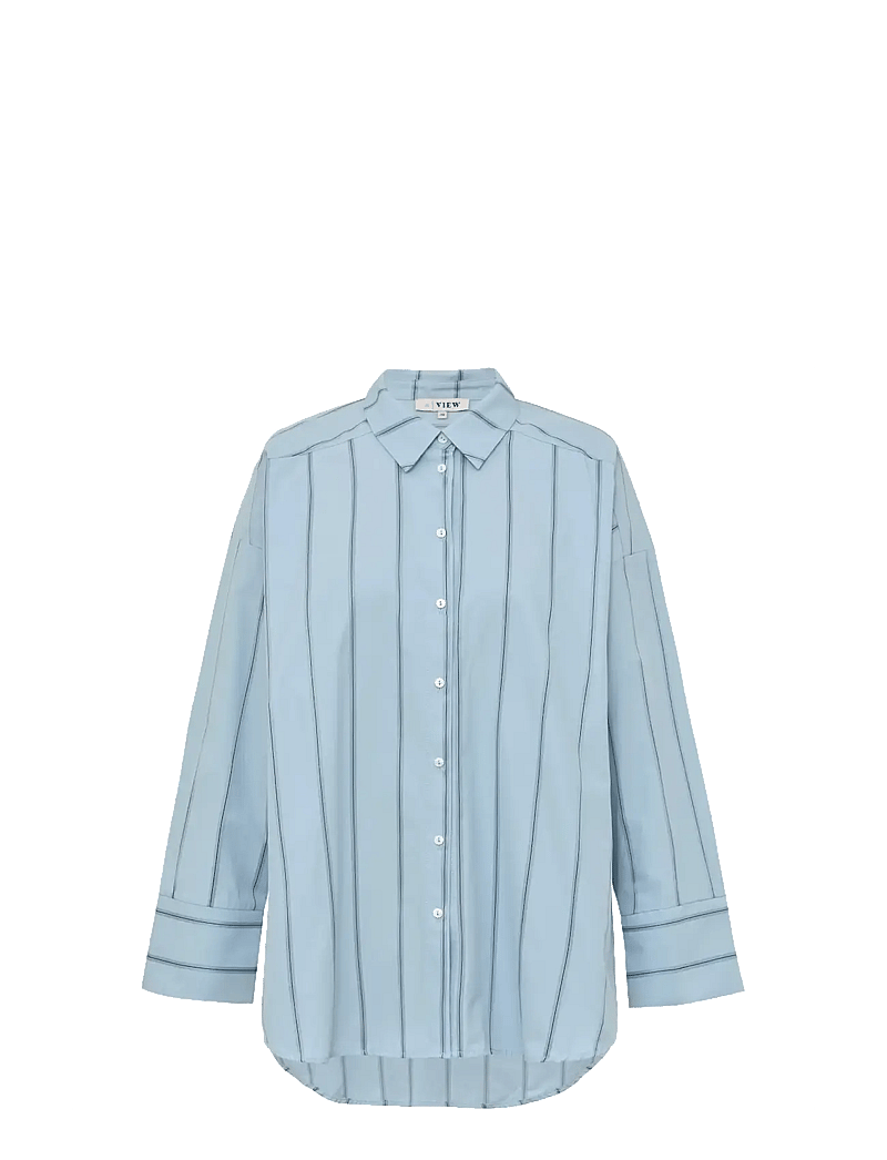 A-View - Magnolia stripe shirt - langärmlige hemden - 282 light blue - 0