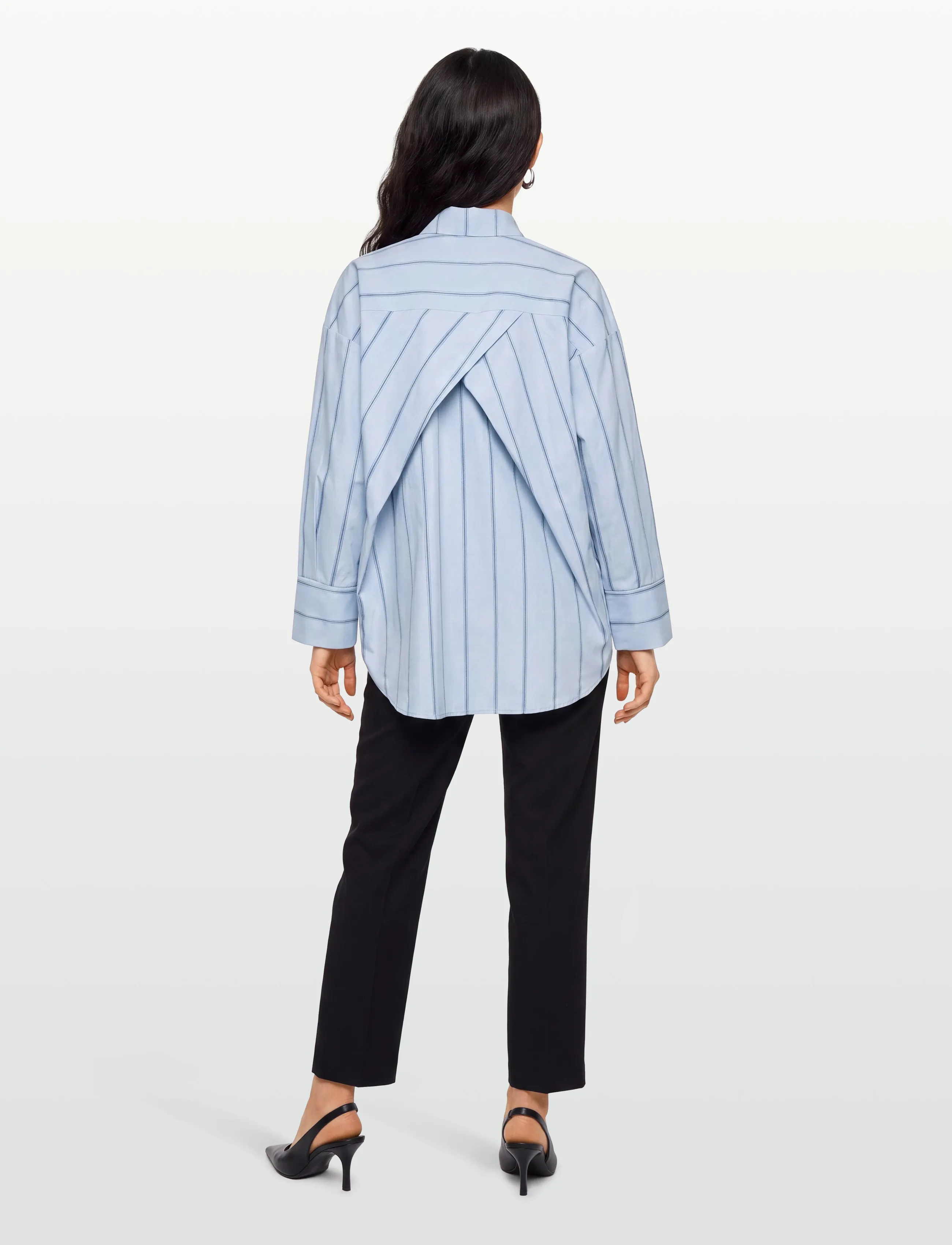 A-View - Magnolia stripe shirt - langærmede skjorter - 282 light blue - 4