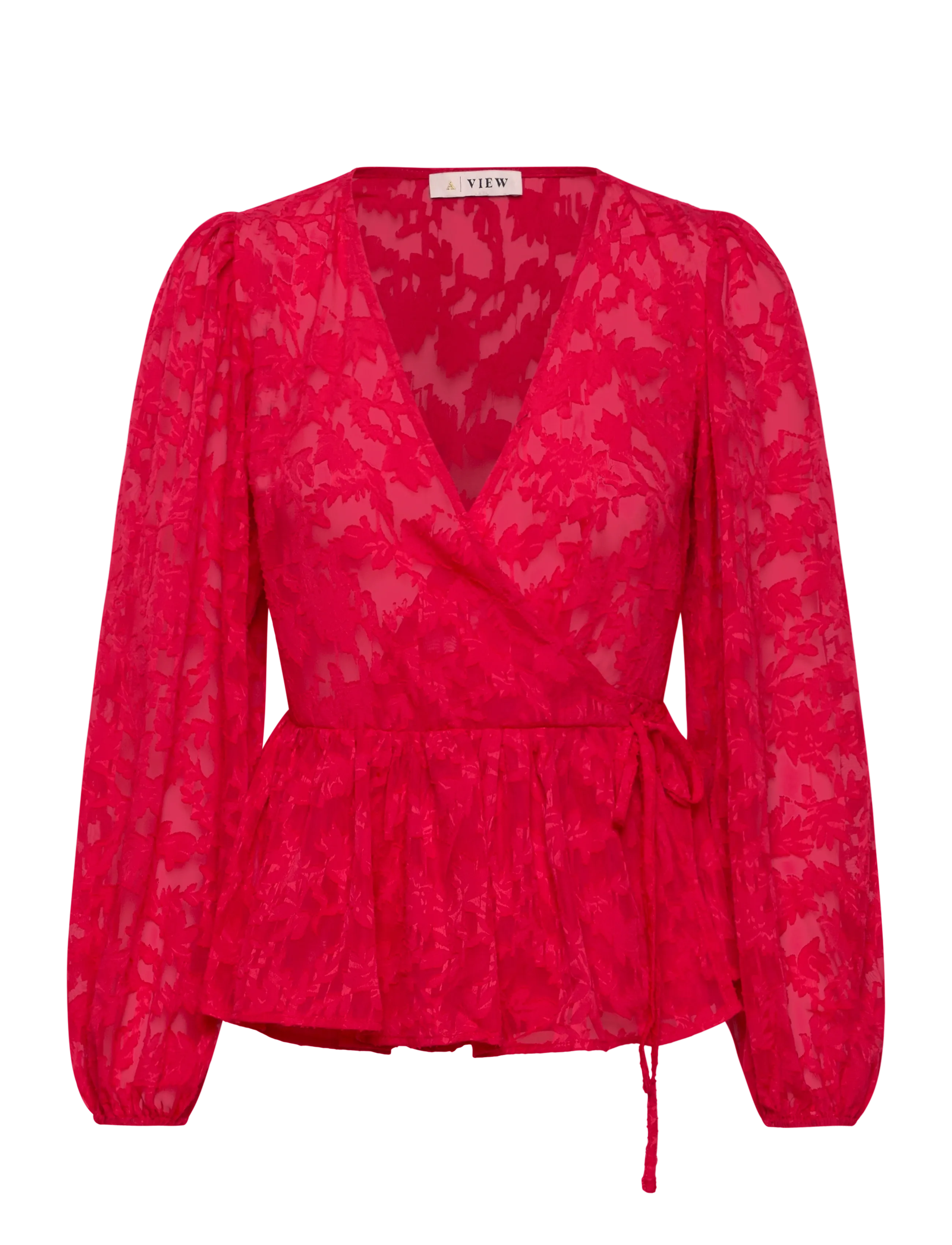 A-VIEW Feani Bluse Rot - 42 - Damen