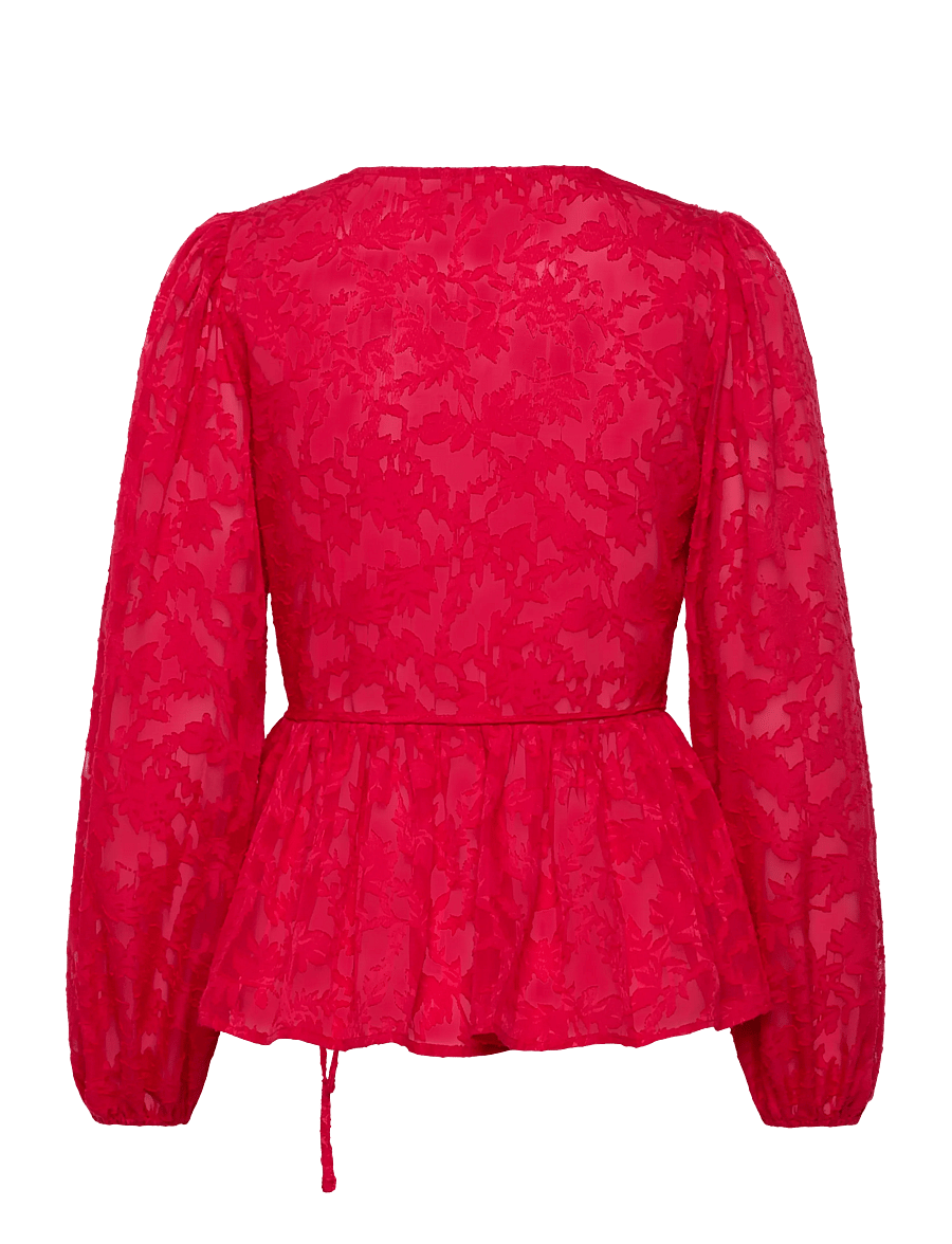 A-View - Feani blouse - langærmede bluser - 450 red - 1