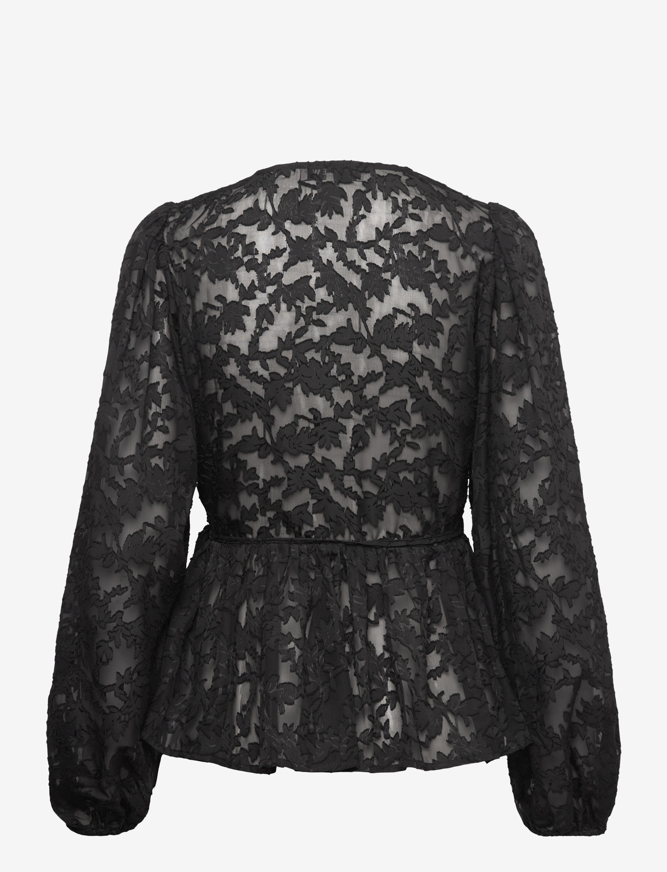 A-View - Feani blouse - langærmede bluser - 999 black - 1