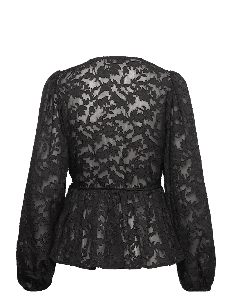 A-View - Feani blouse - långärmade blusar - 999 black - 1