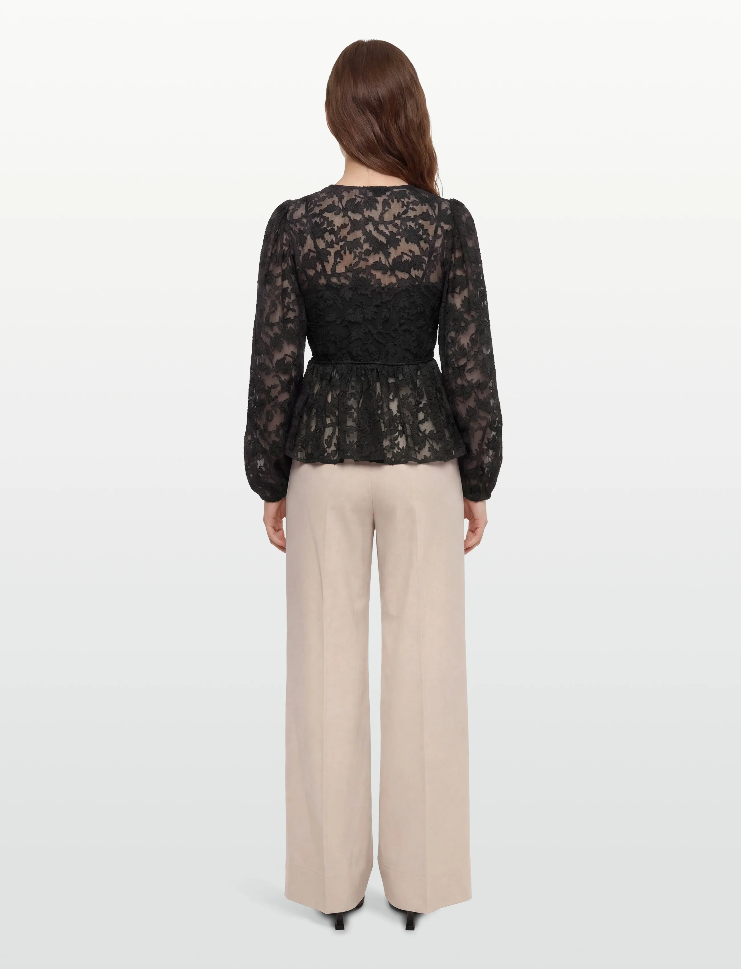 A-View - Feani blouse - pikkade varrukatega pluusid - 999 black - 4