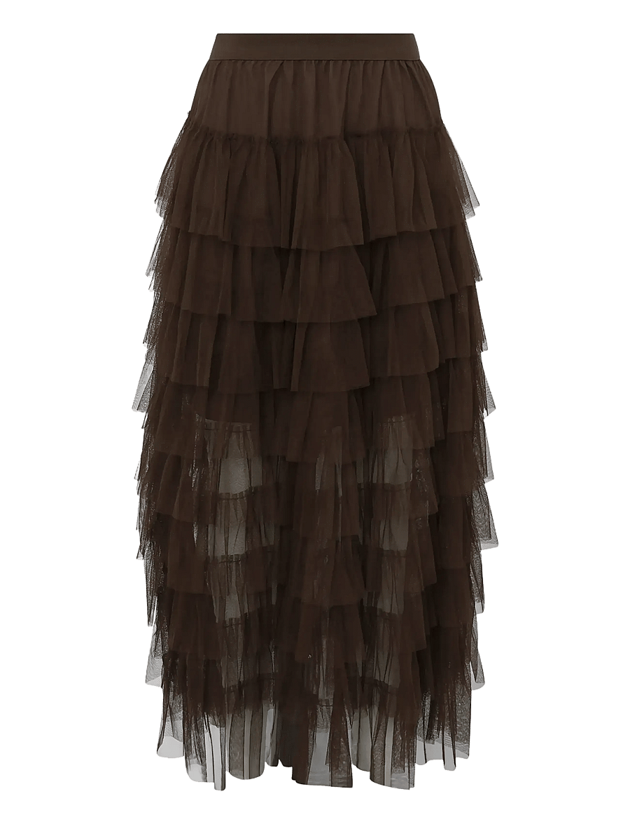 A-View - Miranda skirt - maxi nederdele - dark brown - 1