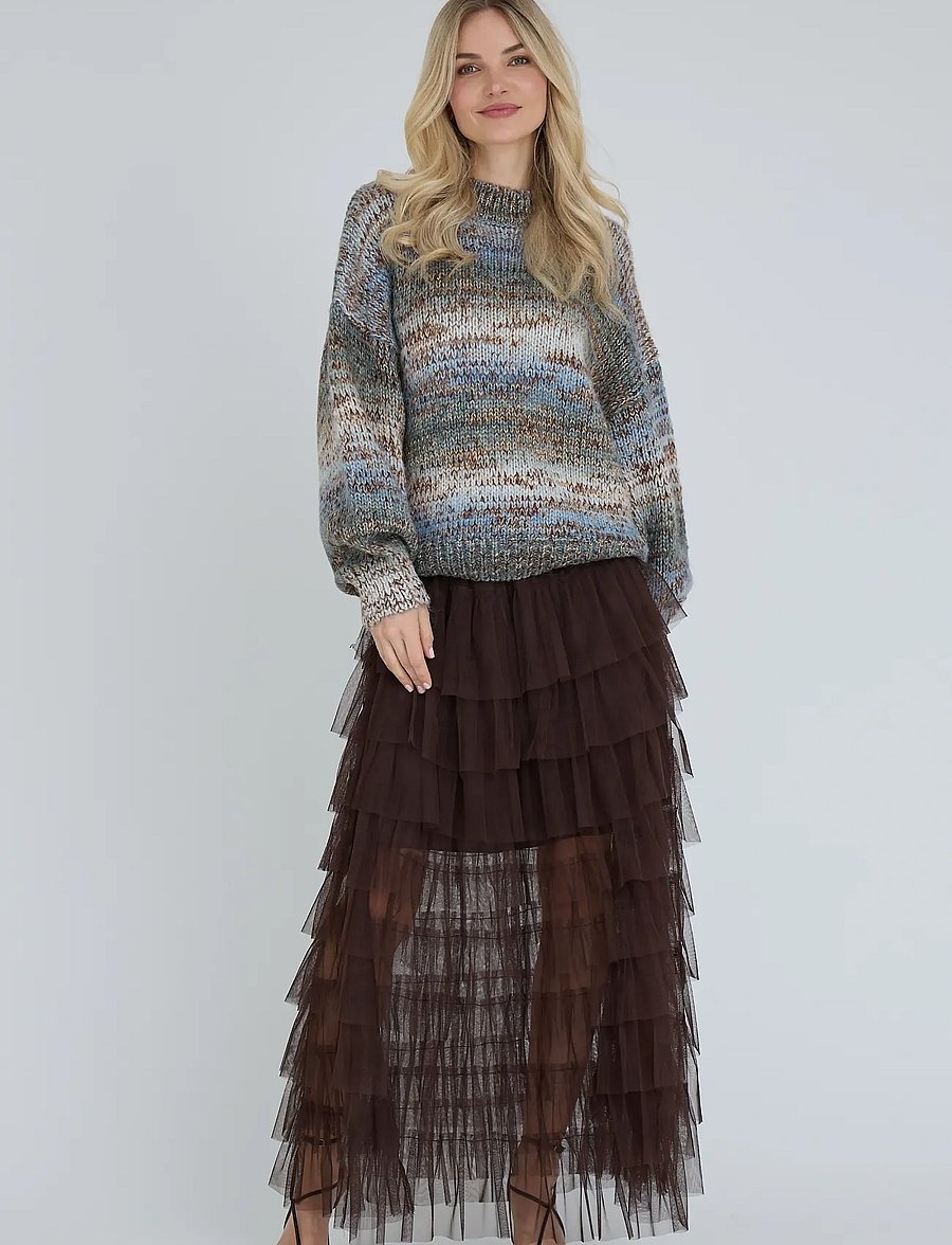 A-View - Miranda skirt - maxi nederdele - dark brown - 0