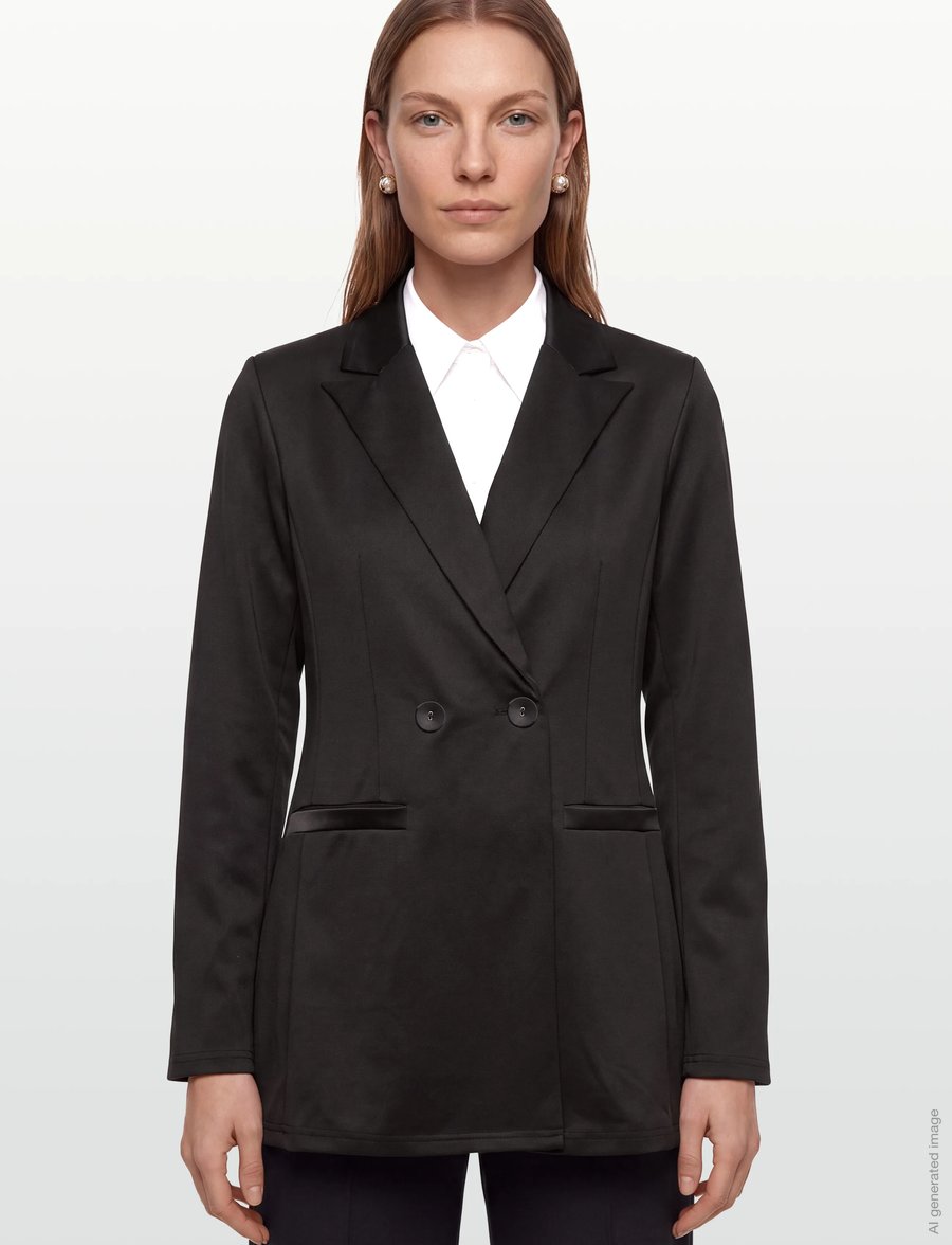 A-View - Sandi blazer - kaherealised pintsakud - 999 black - 3