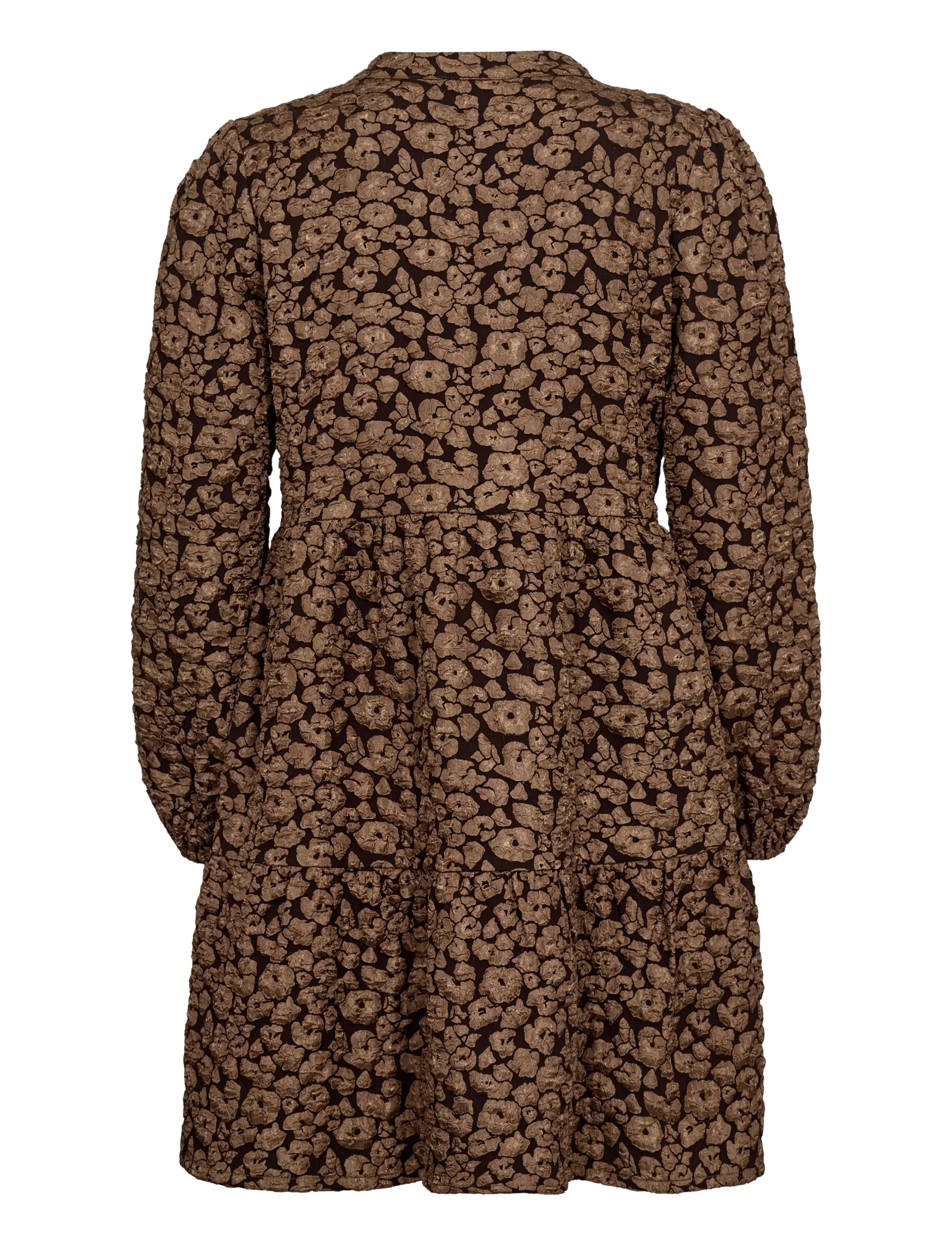 A-View - Ida Dress - festkjoler - dark brown - 1