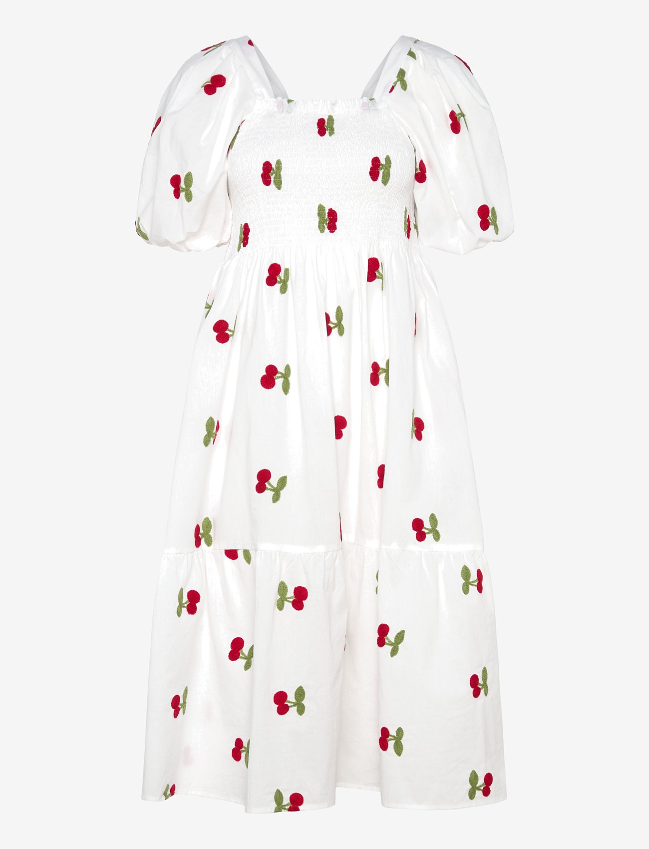 A-View - Cheri fruit dress - konfirmation - white/red - 0