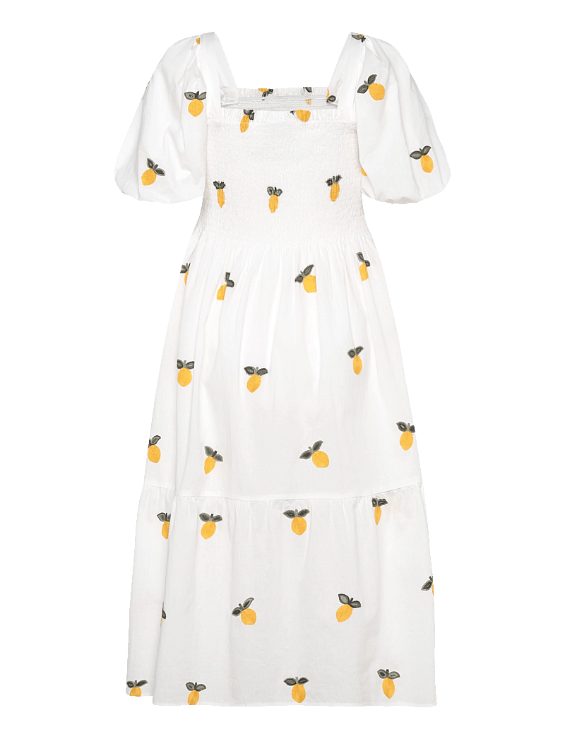 A-View - Cheri fruit dress - konfirmationstøj - white/yellow - 1