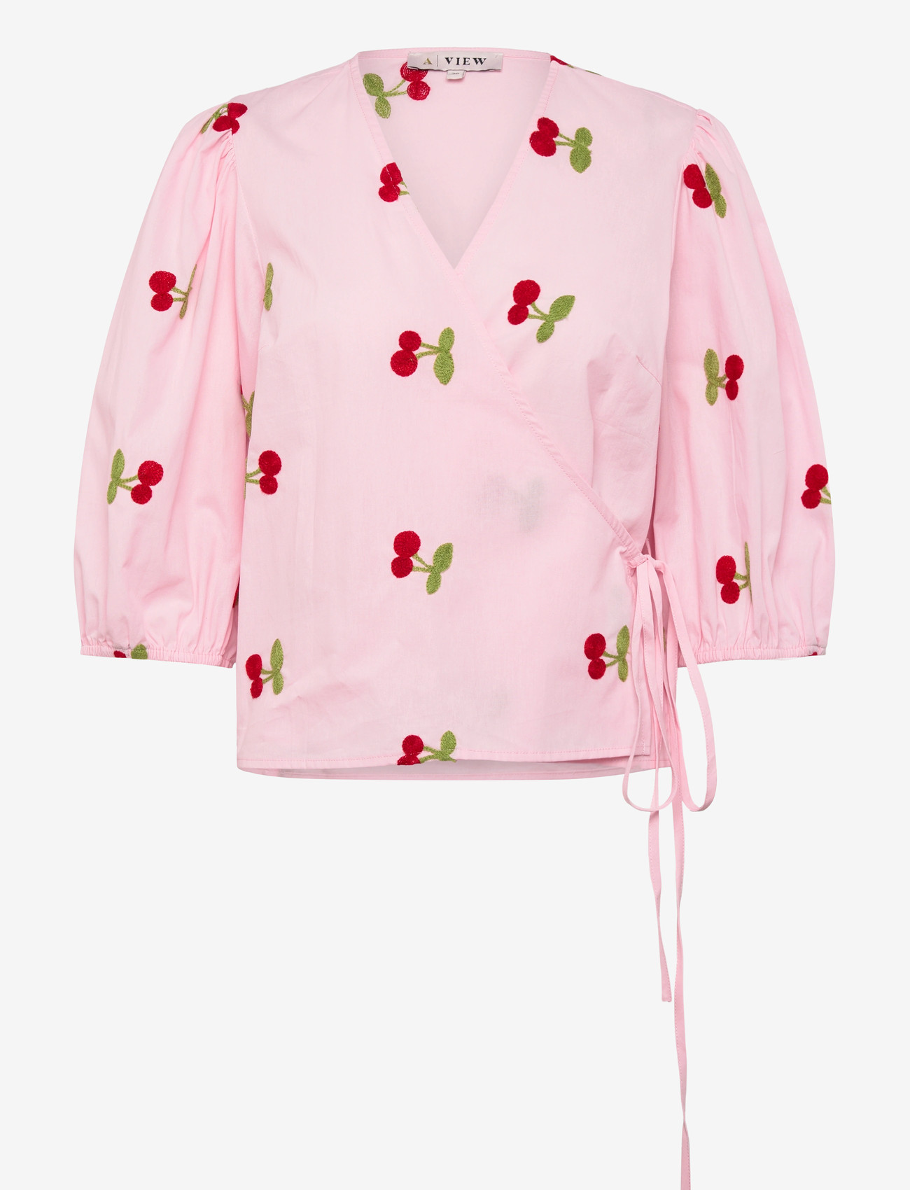 A-View - Rebekka fruit blouse - long sleeved blouses - rose/red - 0