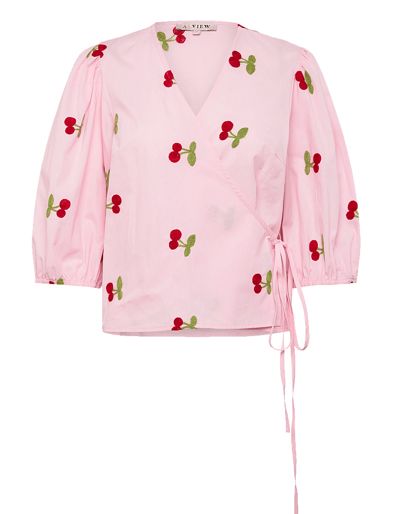 A-View - Rebekka fruit blouse - langärmlige blusen - rose/red - 0