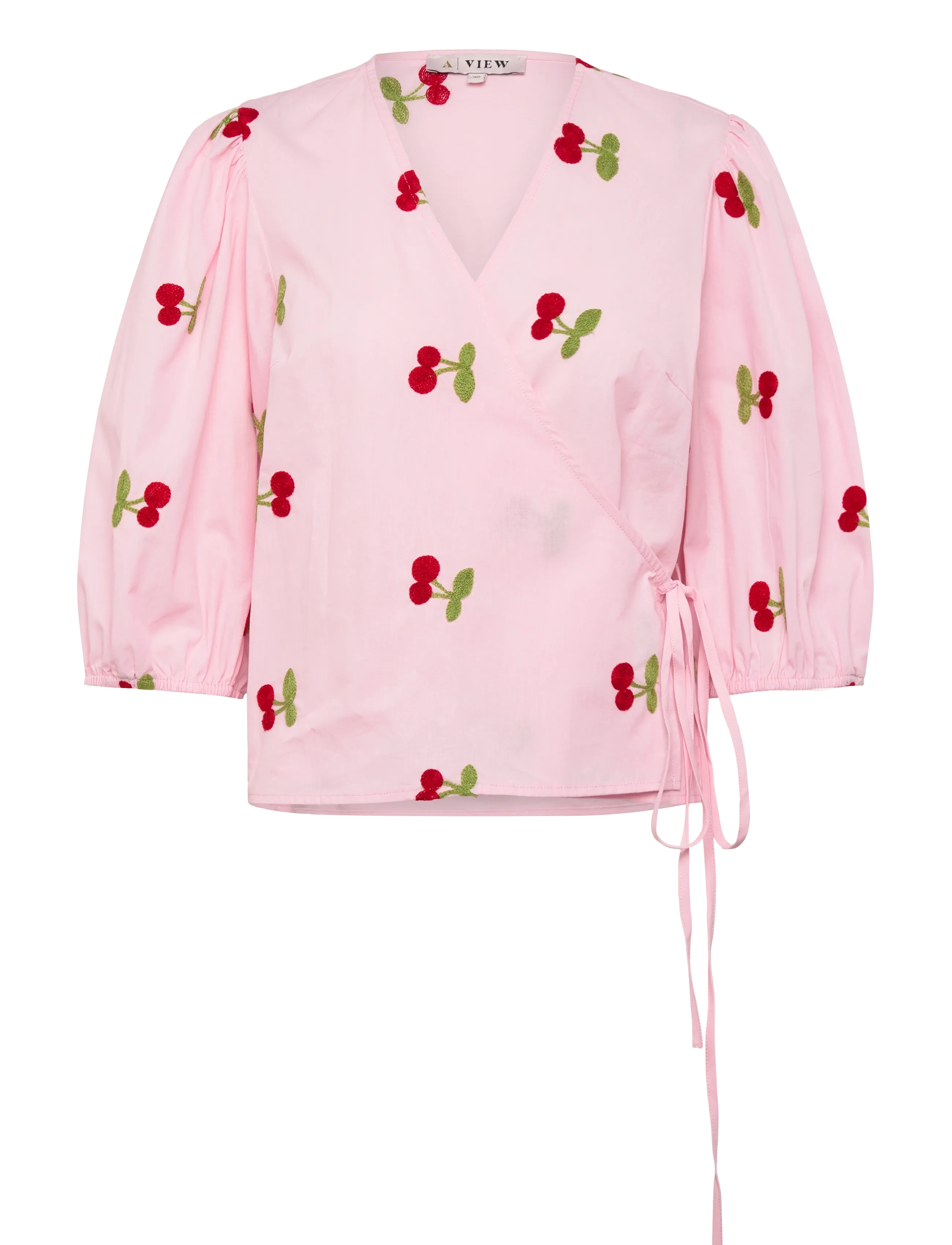A-View Rebekka fruit blouse - Bluser - ROSE/RED / red