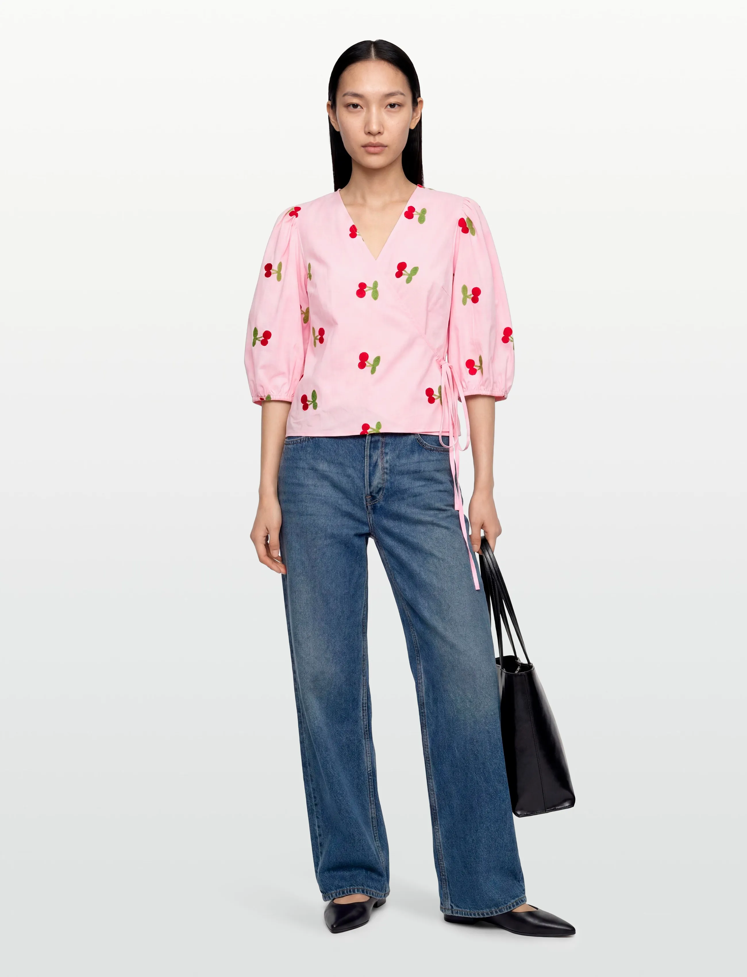 A-View Rebekka Fruit Blouse, 36, Red, Bluser > Langærmede, Dame