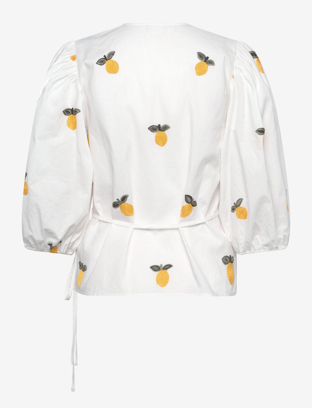 A-View - Rebekka fruit blouse - langärmlige blusen - white/yellow - 1