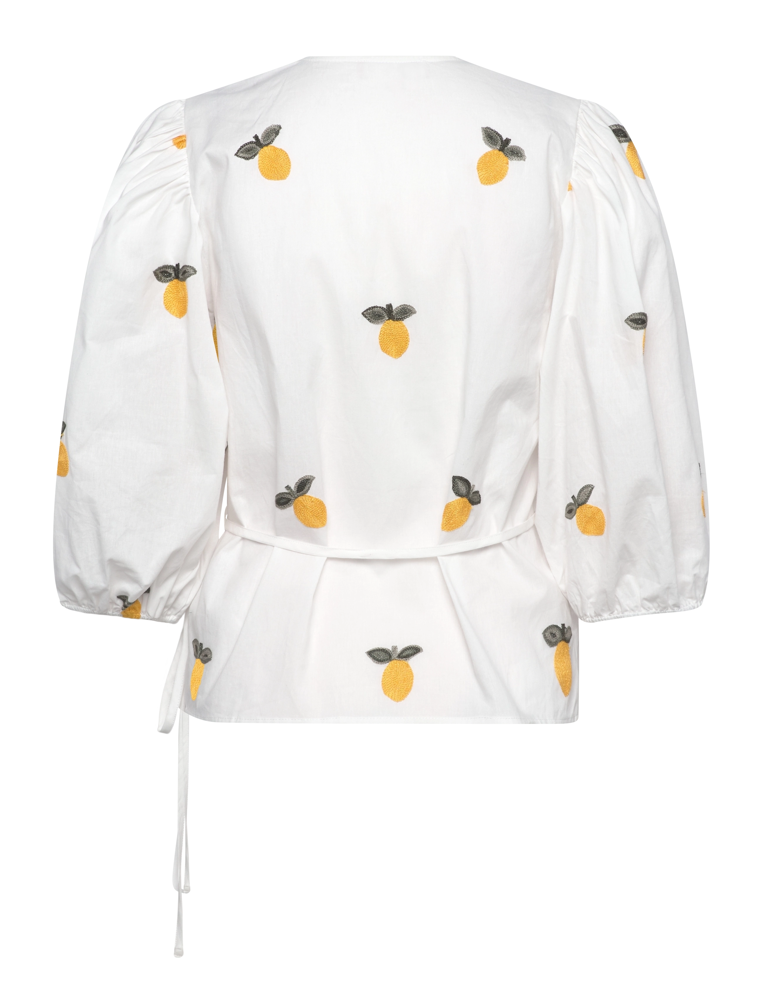 A-View - Rebekka fruit blouse - bluzki z długimi rękawami - white/yellow - 1