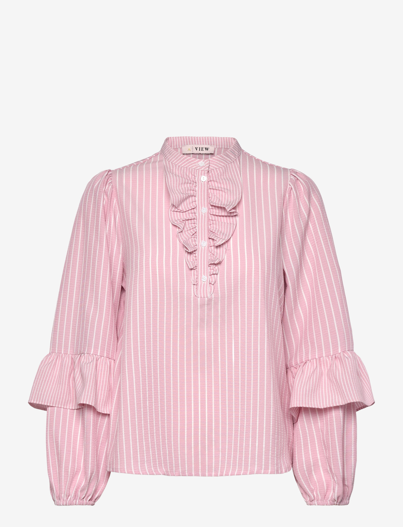 A-View - Karin blouse - langärmlige blusen - rose/white - 0
