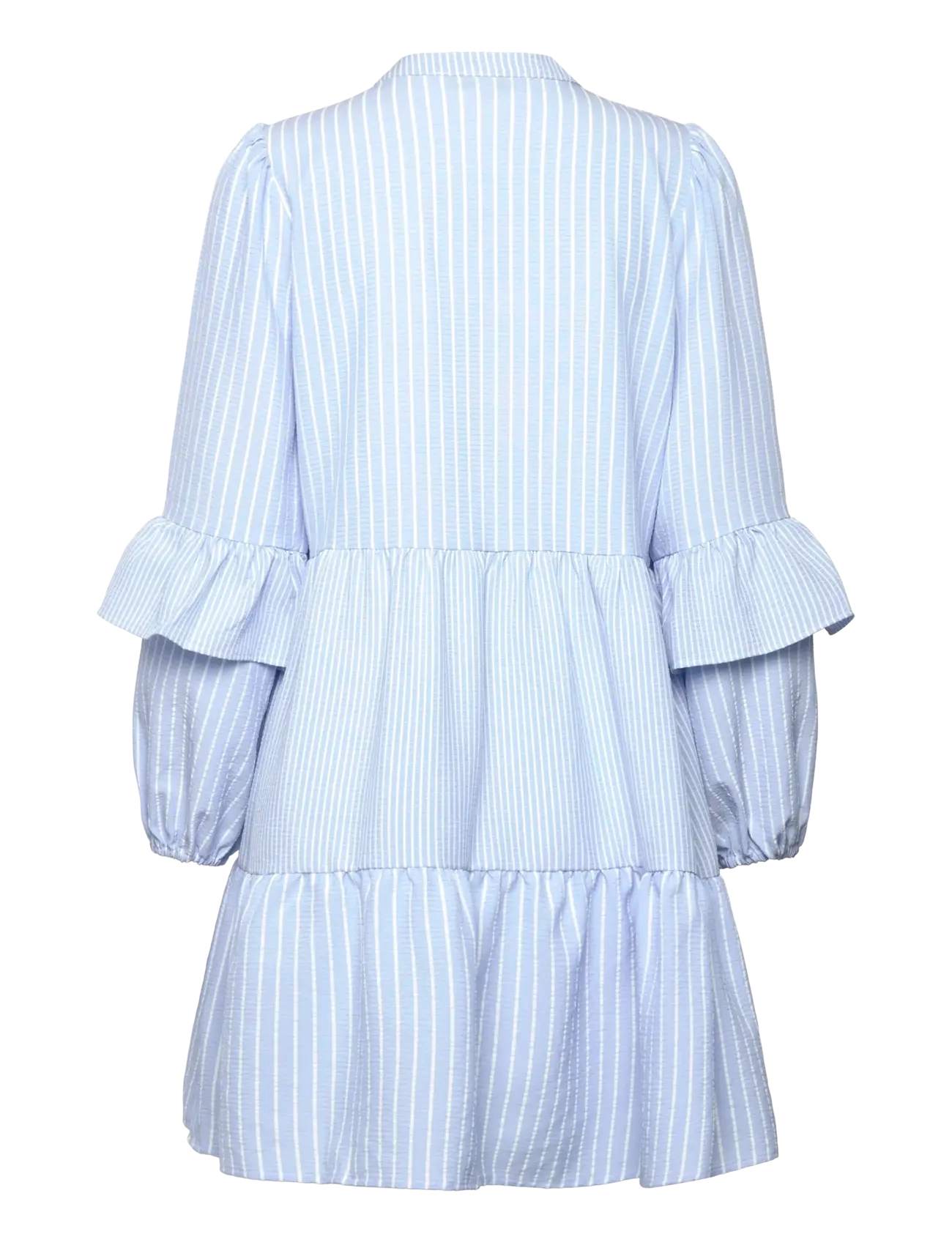 A-View - Karin dress - korte kjoler - light blue/white stripe - 1