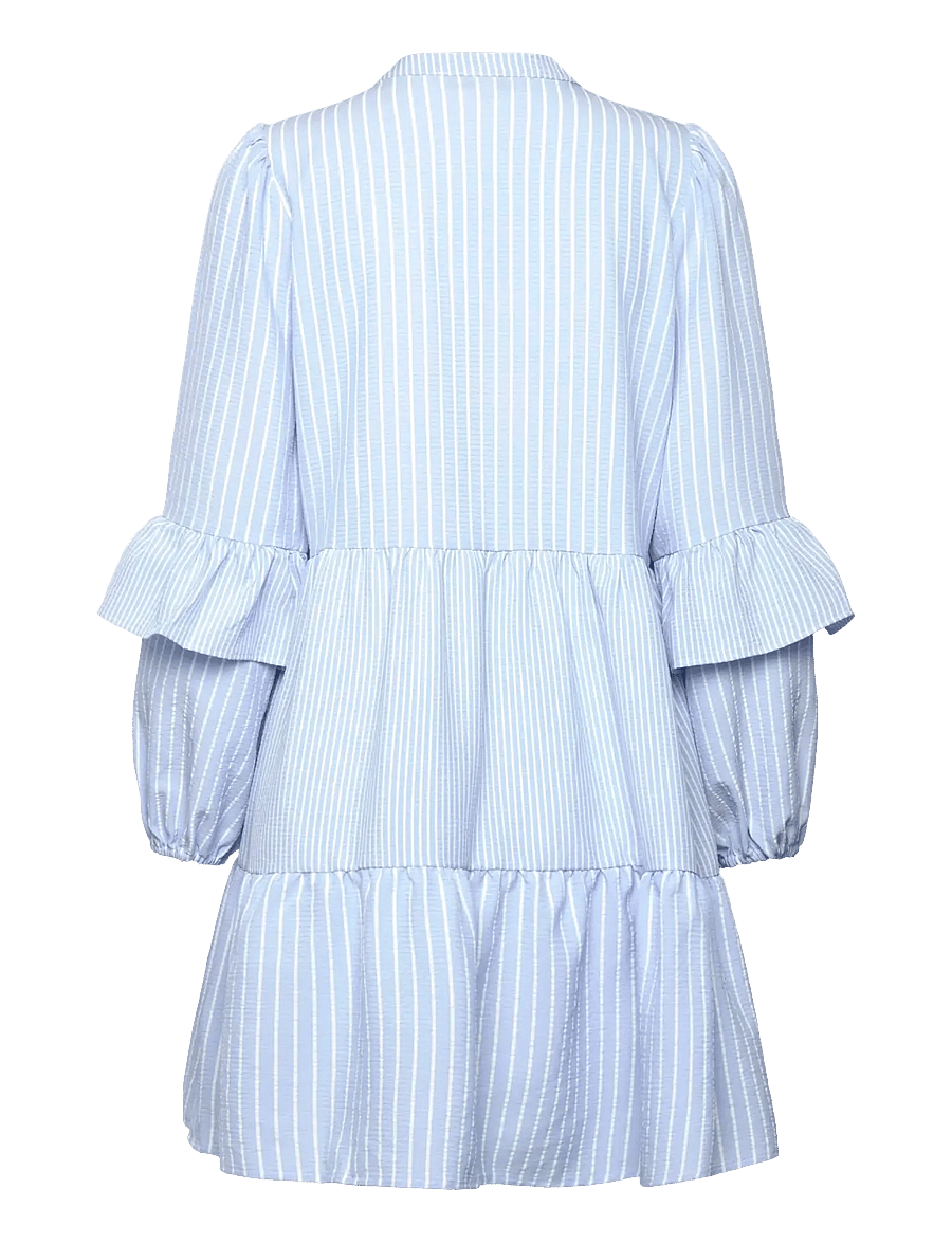 A-View - Karin dress - kurze kleider - light blue/white stripe - 1