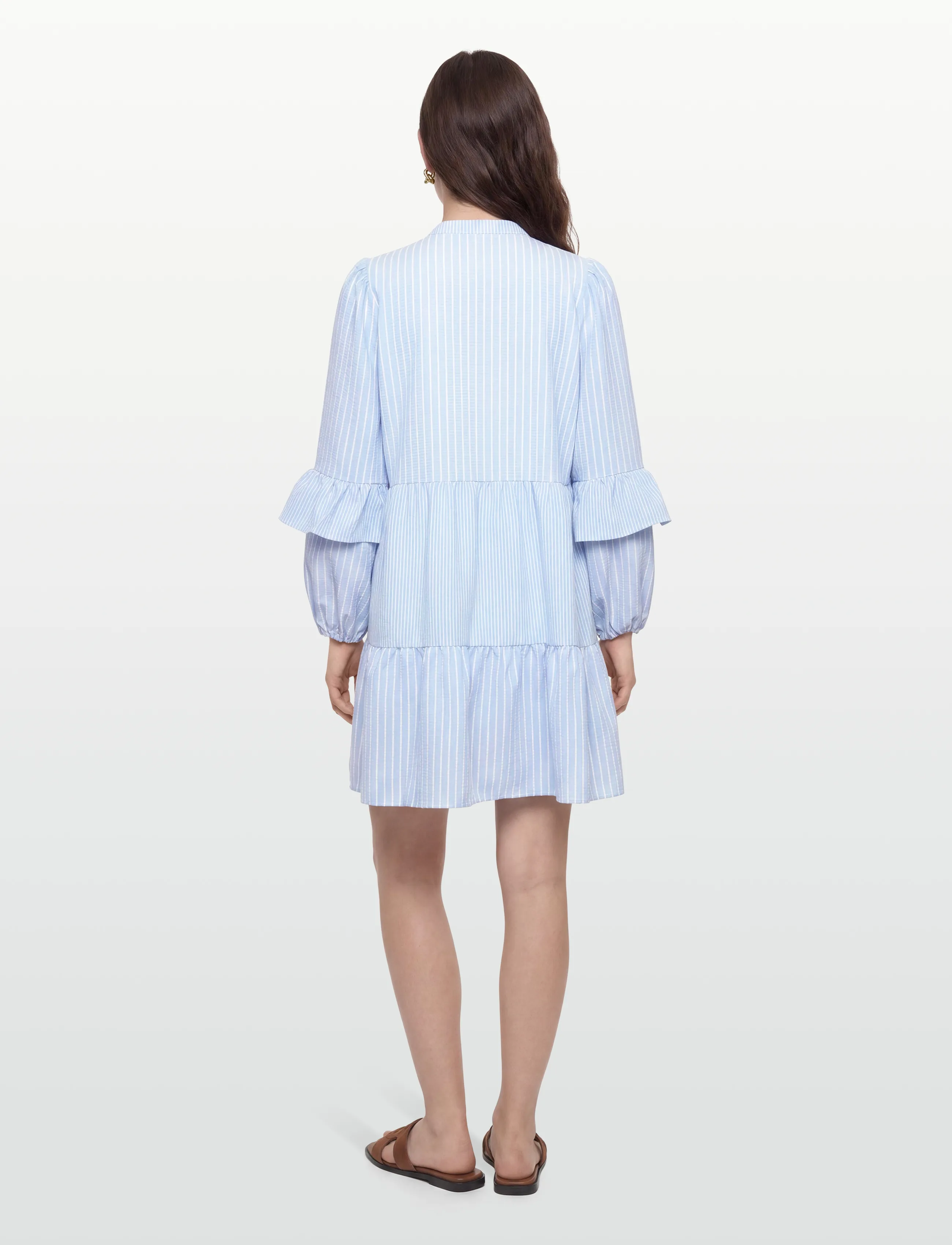 A-View - Karin dress - minikleidid - light blue/white stripe - 4