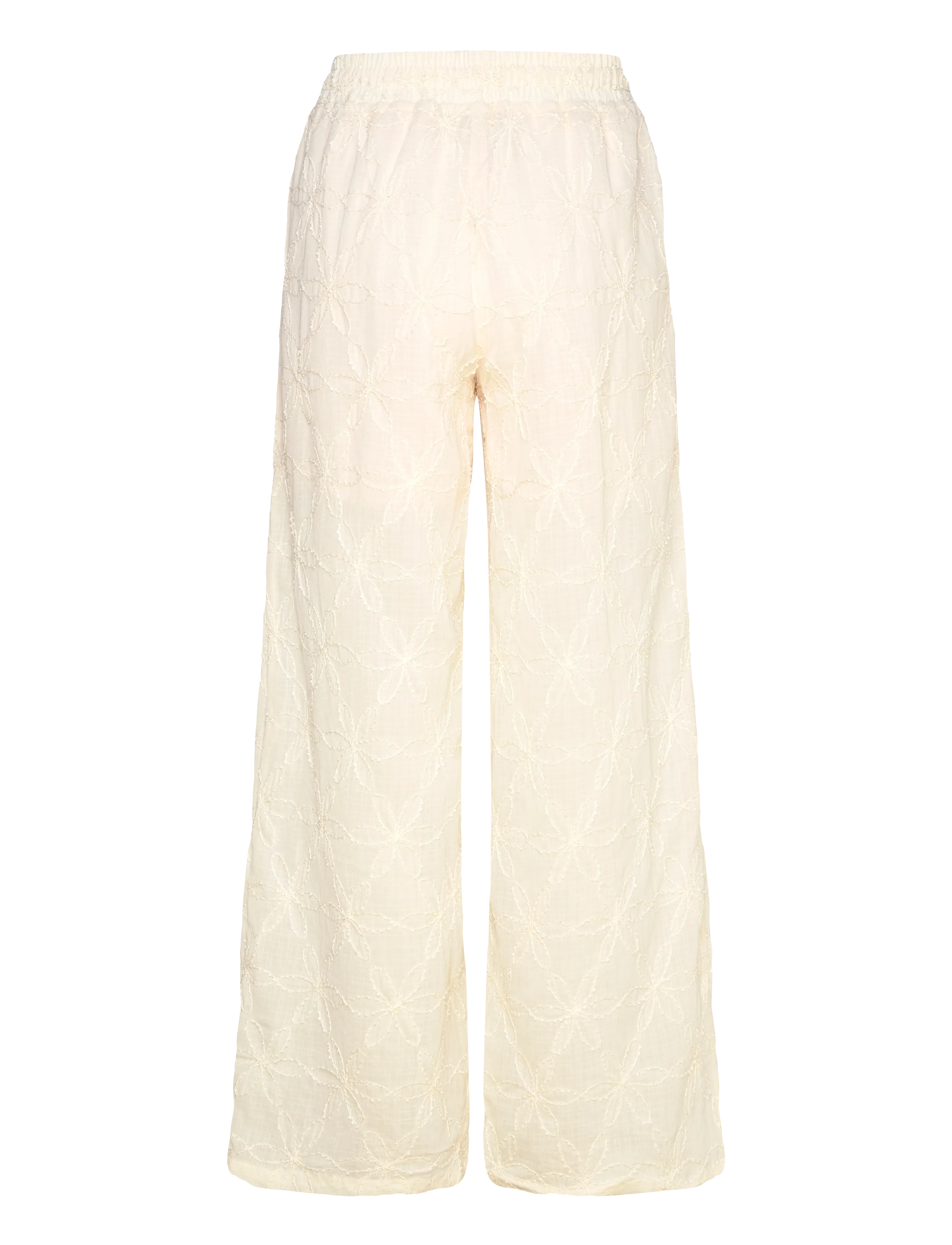 A-View - Beate pants - plačios kelnės - light sand - 2