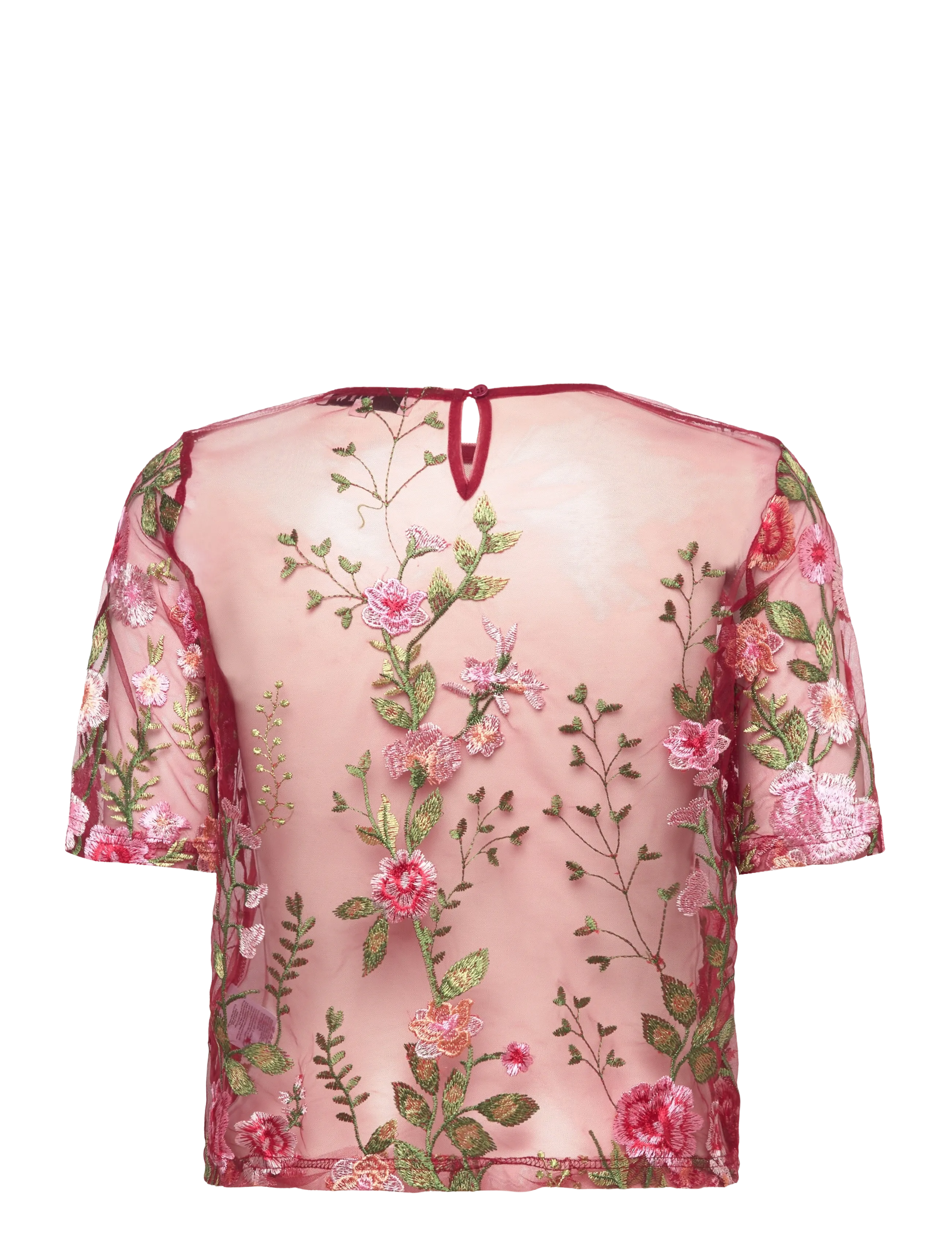A-View - Fuschia blouse - short-sleeved blouses - 373 bordeaux/rose - 1