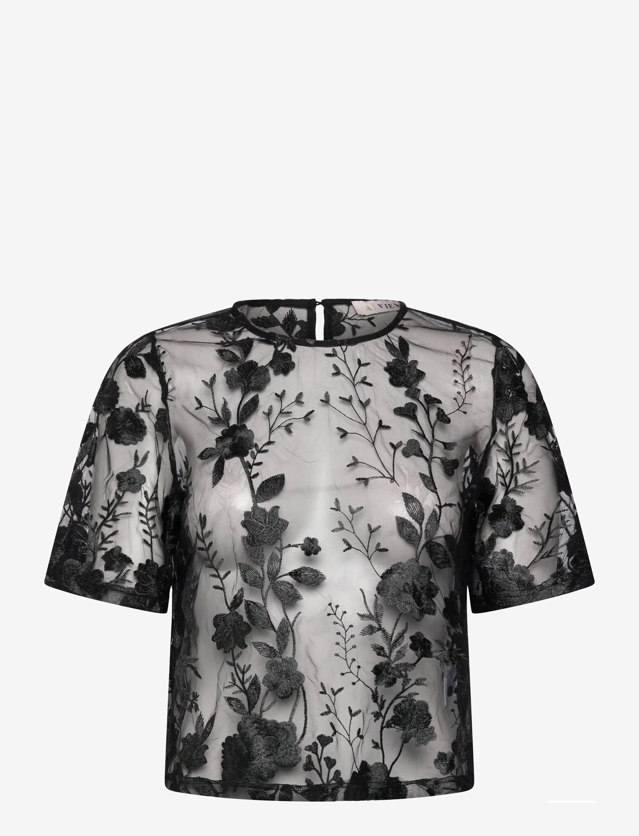 A-View - Fuschia blouse - kurzämlige blusen - black - 0