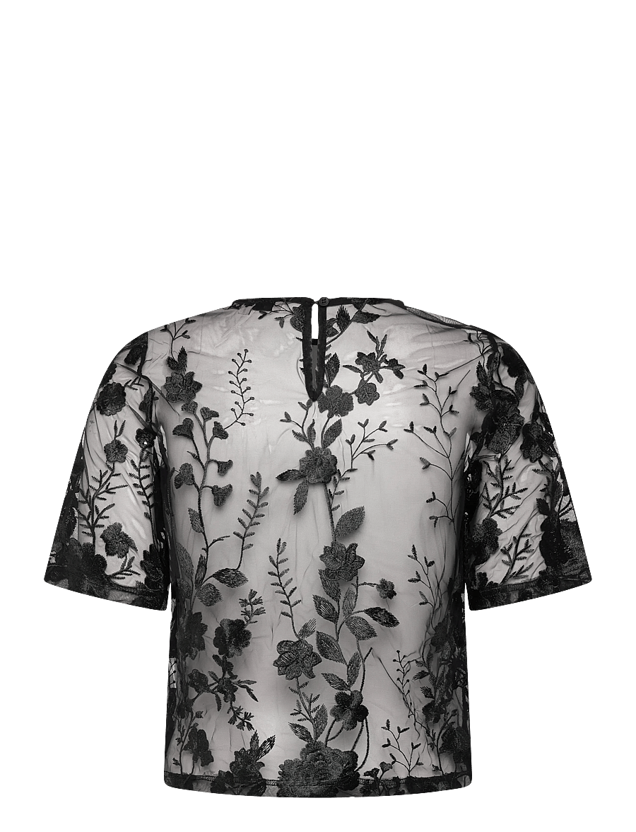 A-View - Fuschia blouse - kurzärmelige blusen - black - 1