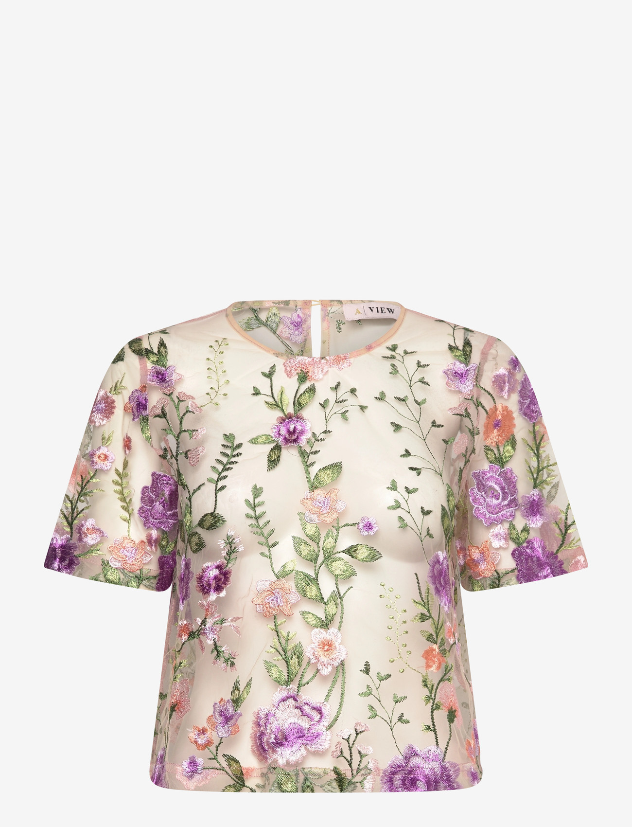 A-View - Fuschia blouse - kortärmade blusar - green/purple - 0