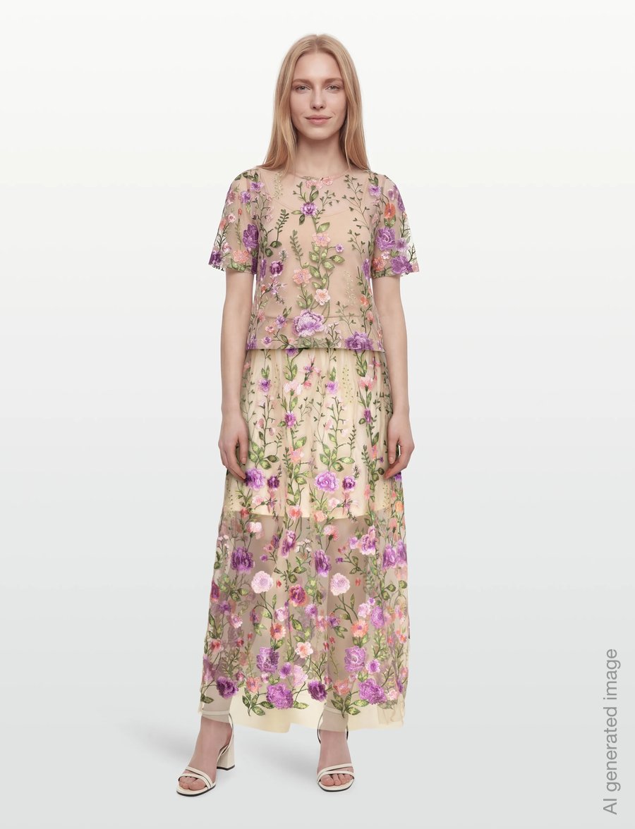 A-View - Fuschia blouse - kurzärmelige blusen - green/purple - 0