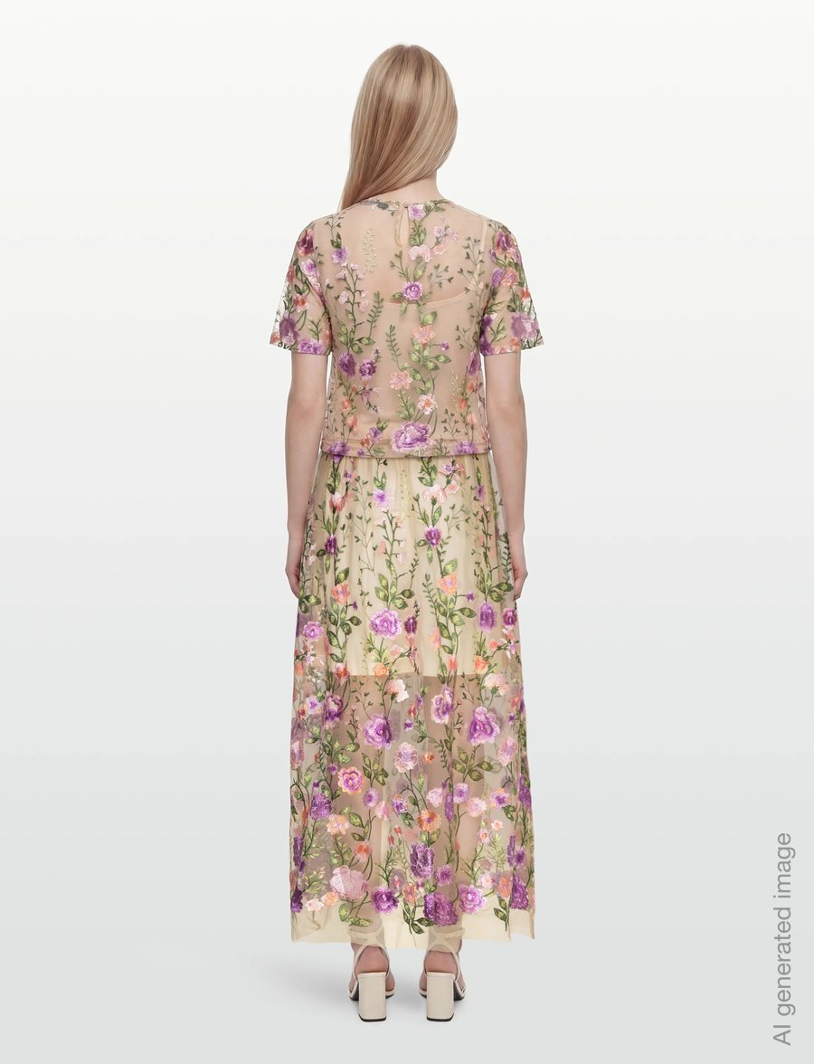 A-View - Fuschia blouse - kurzärmelige blusen - green/purple - 4