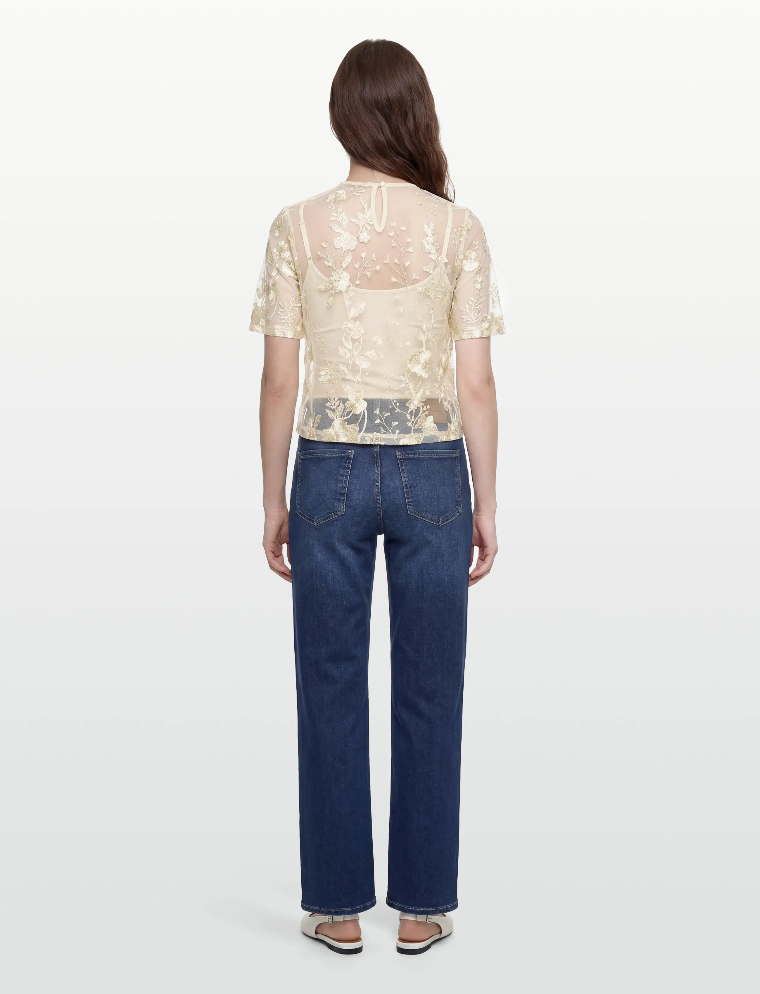 A-View - Fuschia blouse - kurzämlige blusen - pale yellow - 4