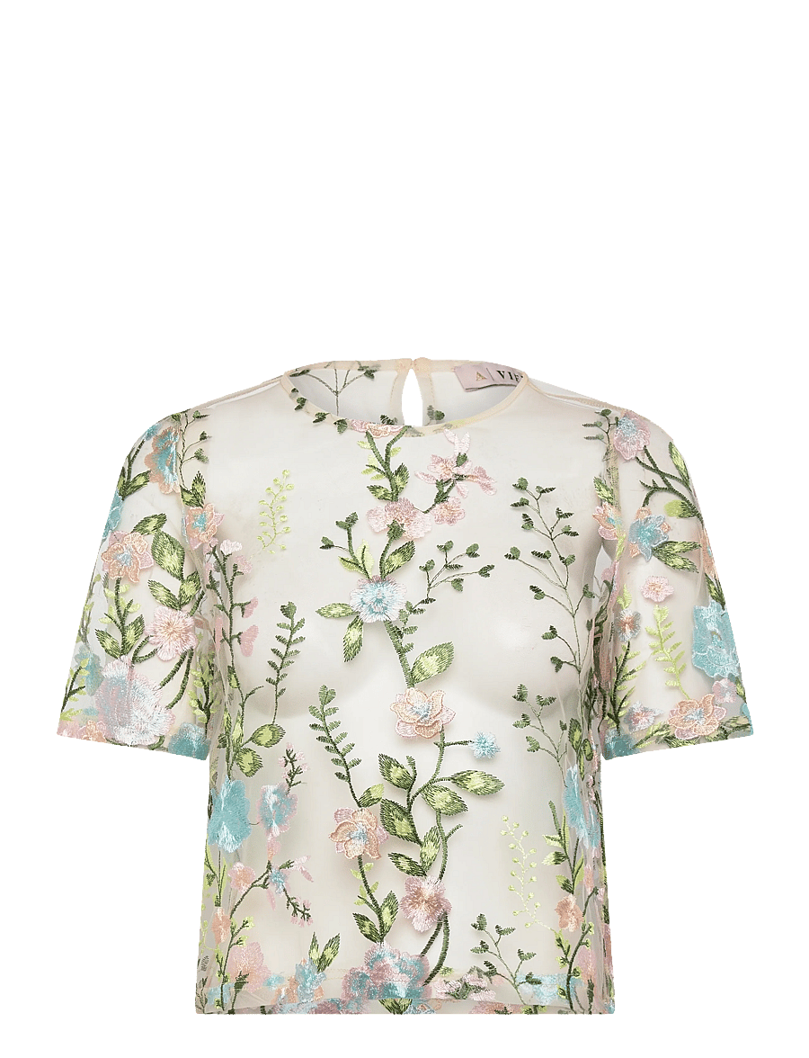 A-View - Fuschia blouse - kurzärmelige blusen - rose/blue - 1