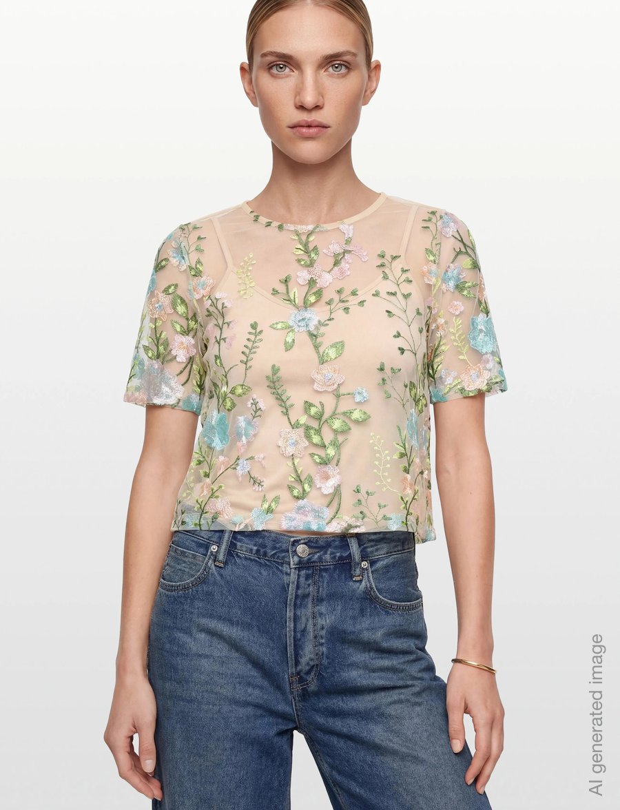 A-View - Fuschia blouse - kurzärmelige blusen - rose/blue - 3