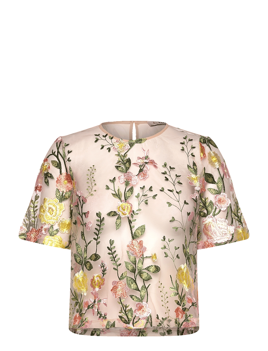 A-View - Fuschia blouse - palaidinės trumpomis rankovėmis - sand/yellow - 1