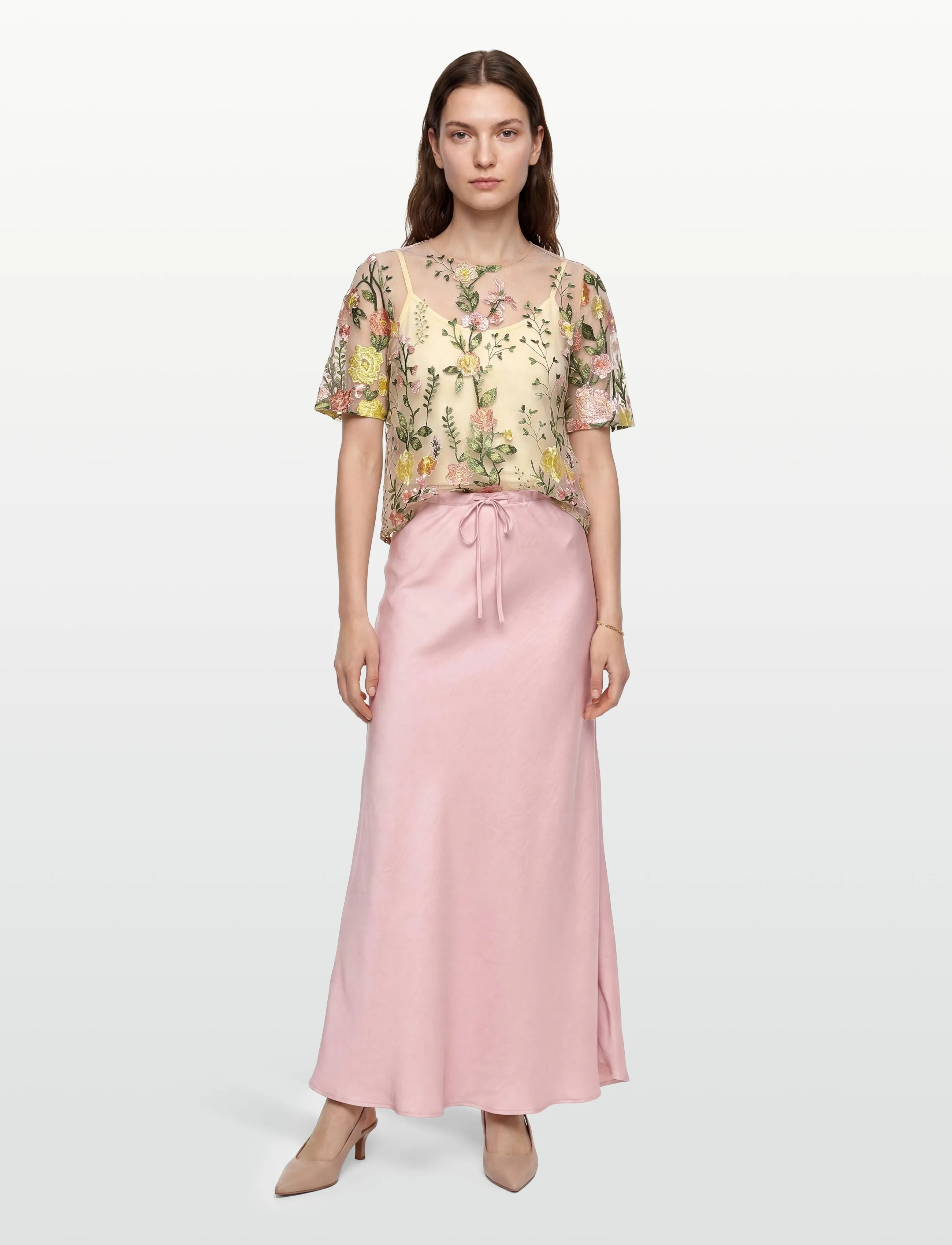 A-View Fuschia Blouse, 34, Pink, Bluser > Kortærmede, Dame