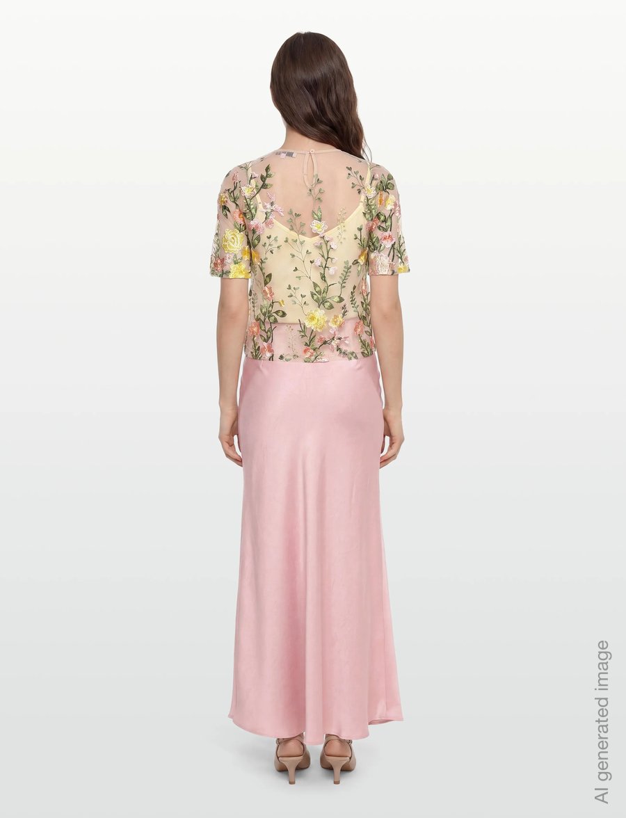 A-View - Fuschia blouse - palaidinės trumpomis rankovėmis - sand/yellow - 4