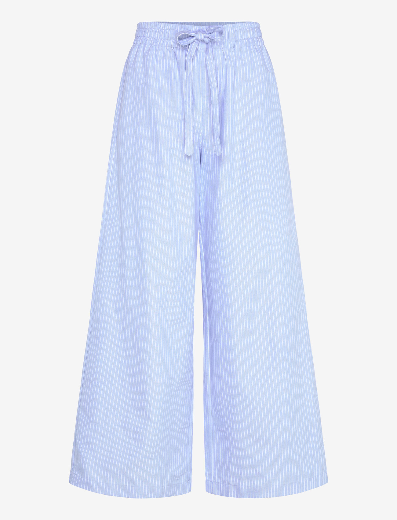 A-View - Betty pants - laia säärega püksid - light blue/white stripe - 0