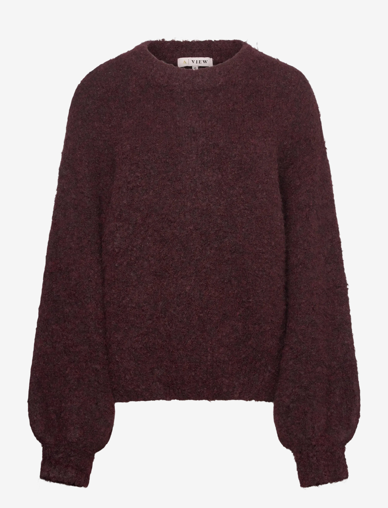 A-View - Patrisia new knit pullover - stickade tröjor - bordeaux - 0