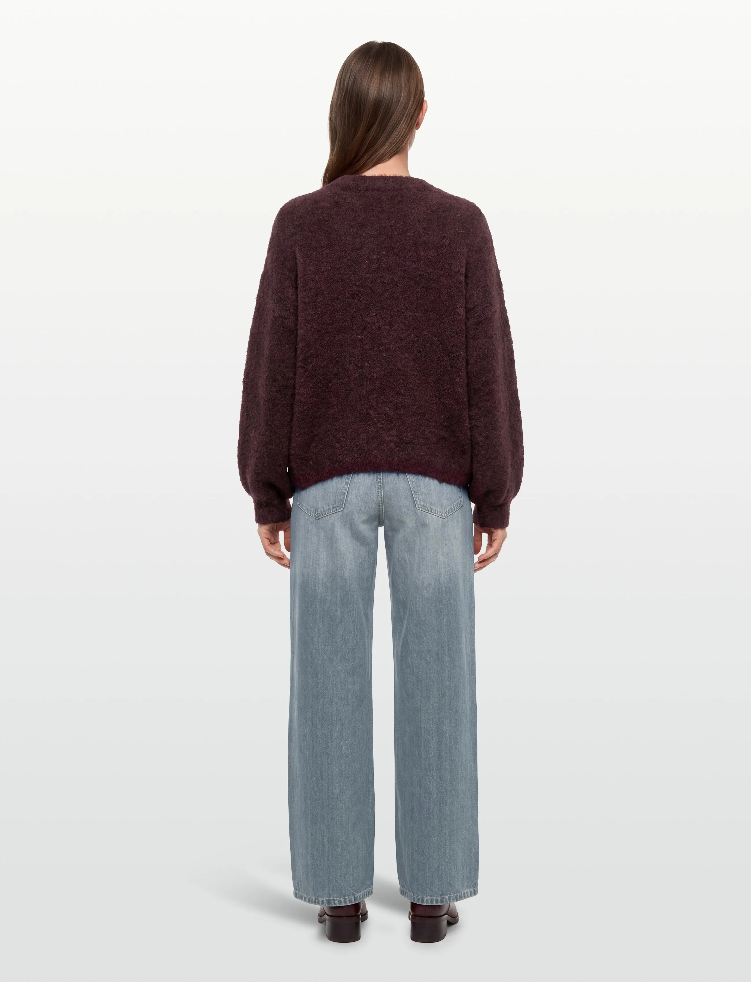 A-View - Patrisia new knit pullover - trøjer - bordeaux - 4