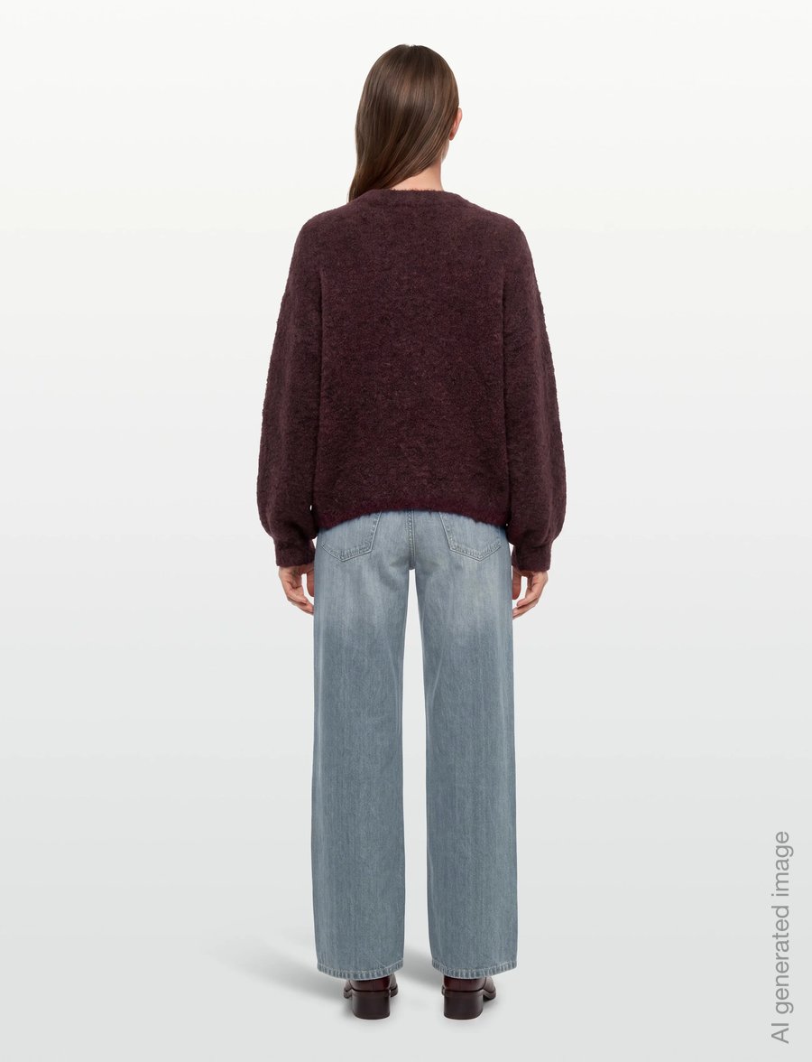 A-View - Patrisia new knit pullover - pullover - bordeaux - 4