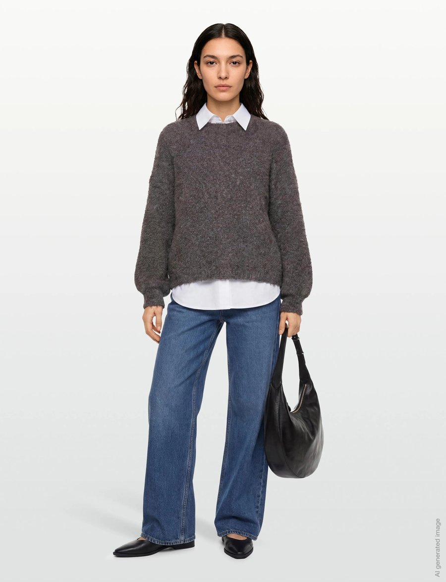 A-View - Patrisia new knit pullover - pullover - brown/blue - 0