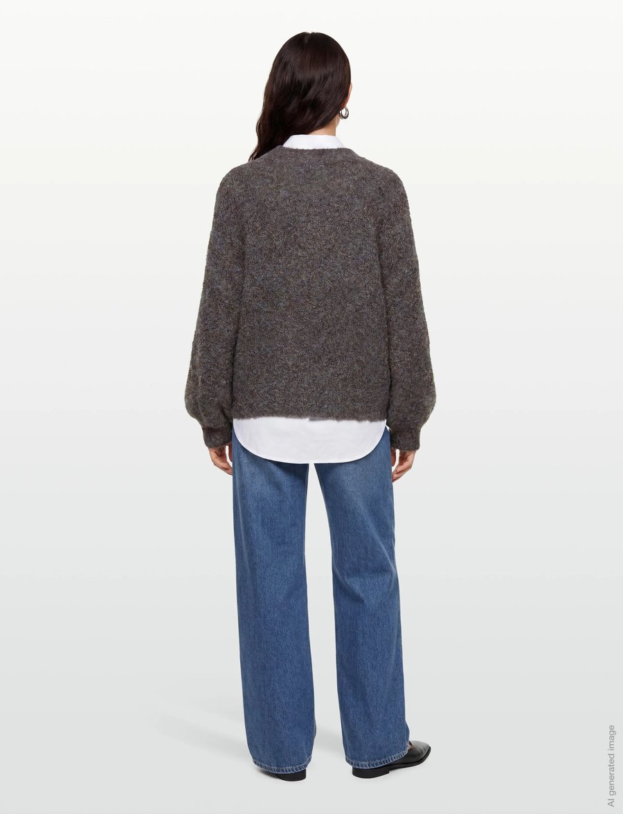 A-View - Patrisia new knit pullover - pullover - brown/blue - 4