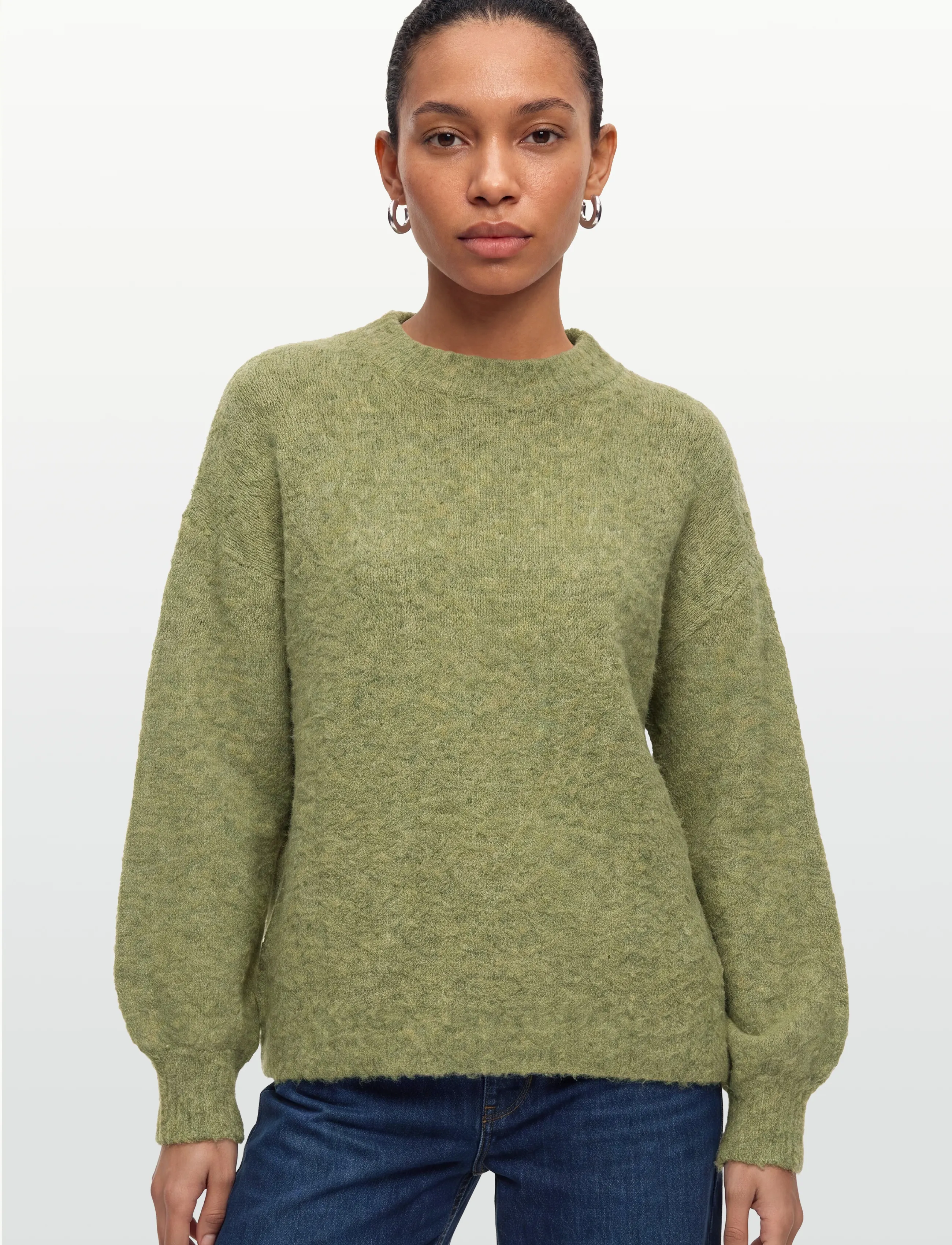 A-View - Patrisia new knit pullover - trøjer - forest green - 3