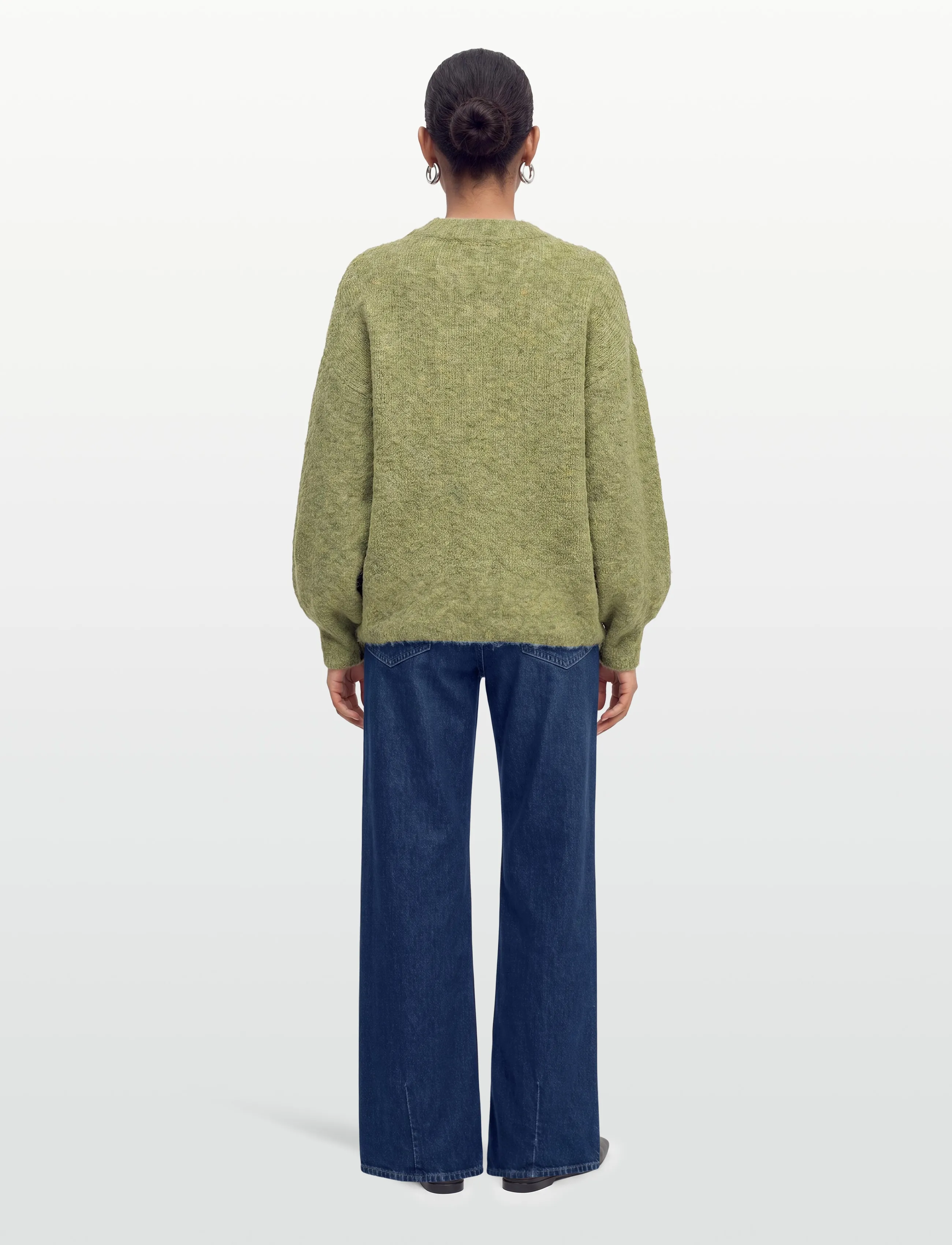 A-View - Patrisia new knit pullover - trøjer - forest green - 4
