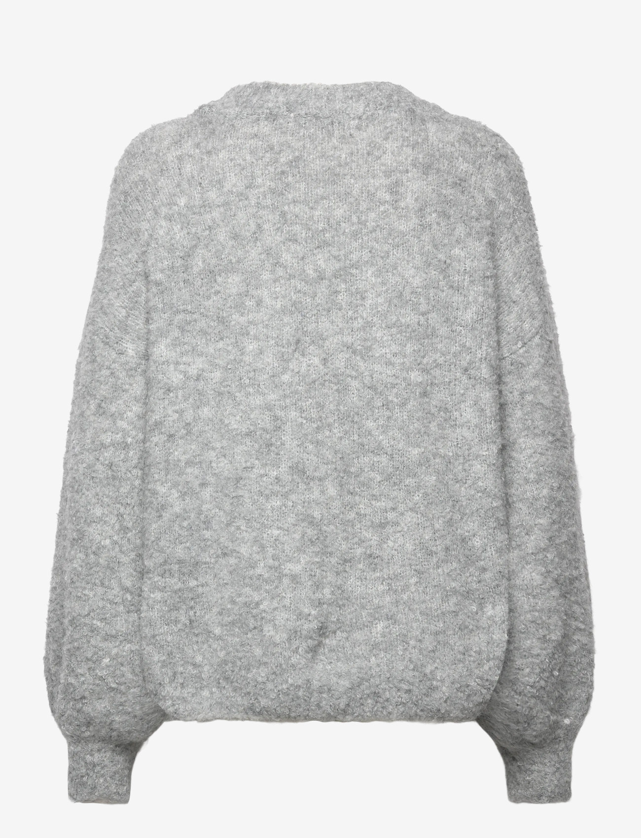 A-View - Patrisia new knit pullover - striktrøjer - medium grey melange - 1