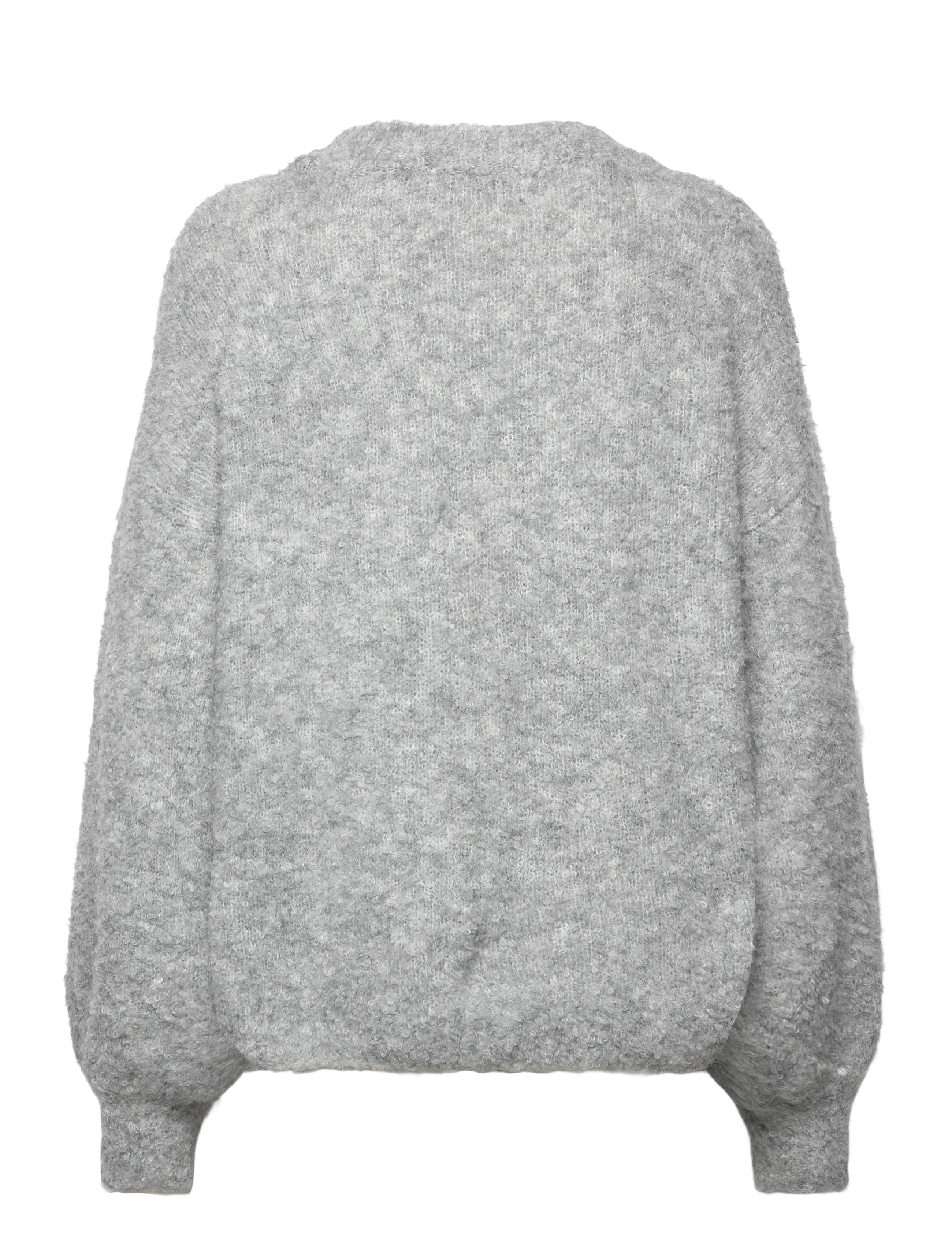 A-View - Patrisia new knit pullover - sviitrid - medium grey melange - 1
